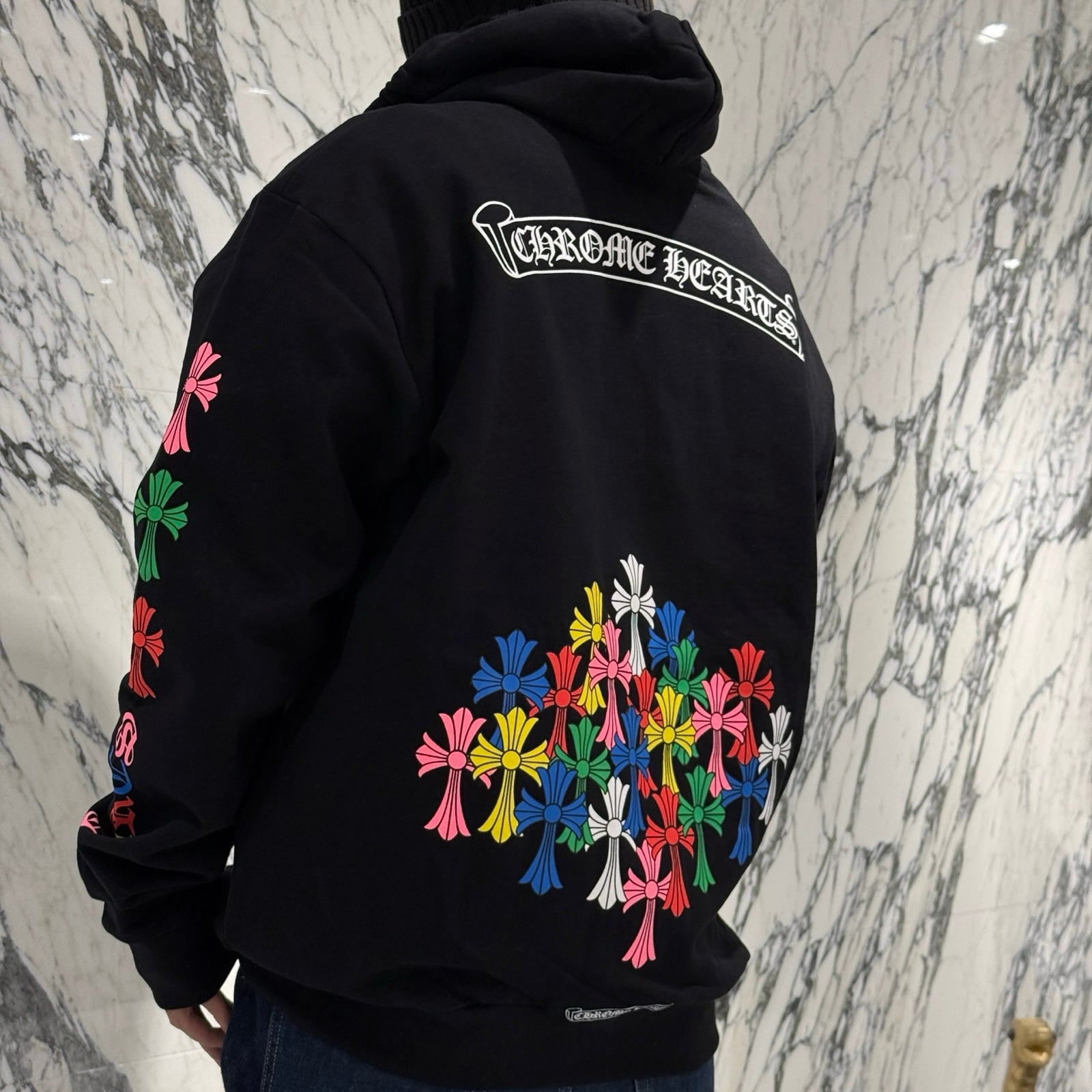 CHROME HEARTS MLTCOL CEM CRS Zip Up Hoodie Size M