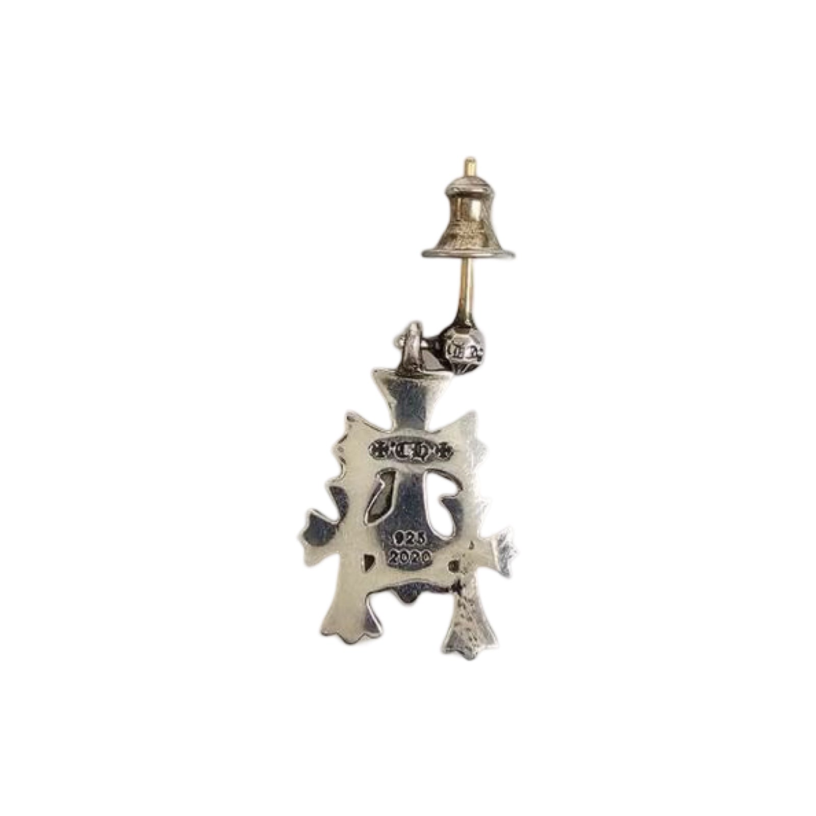 CHROME HEARTS 3 Cemetery Cross Earring