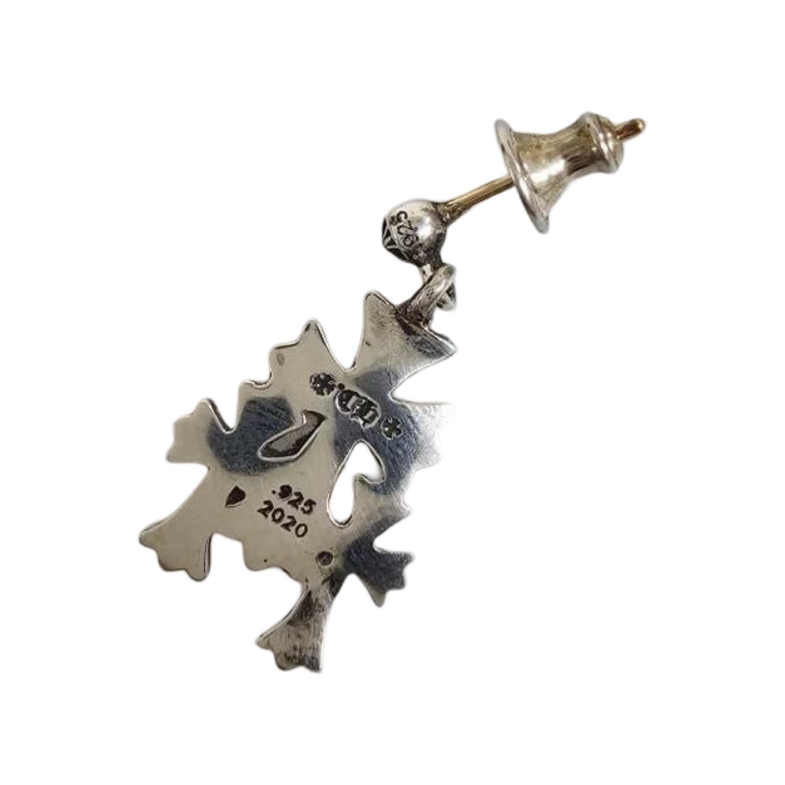 CHROME HEARTS 3 Cemetery Cross Earring