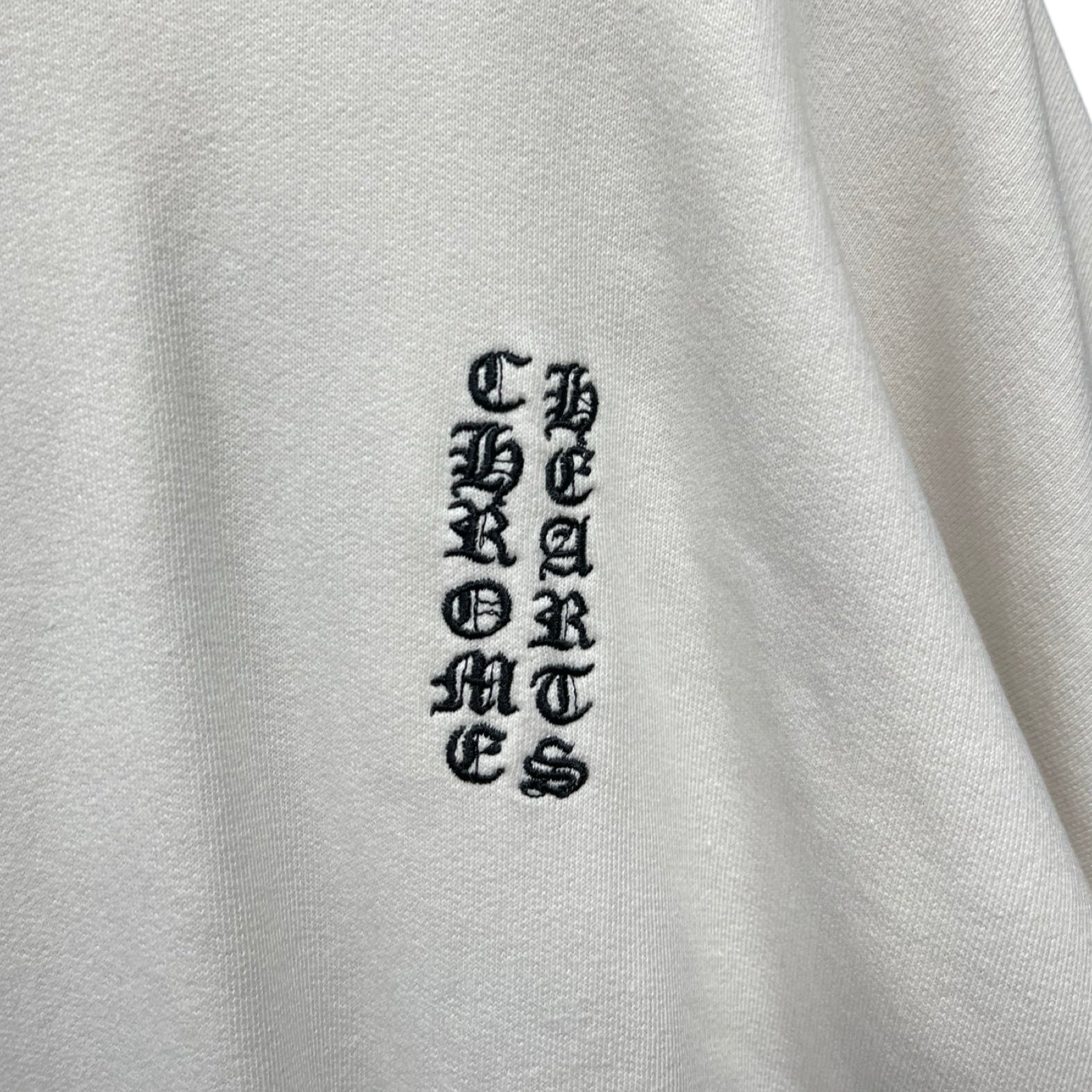 CHROME HEARTS Y NOT Vertical Logo Crewneck Sweatshirt Size XL