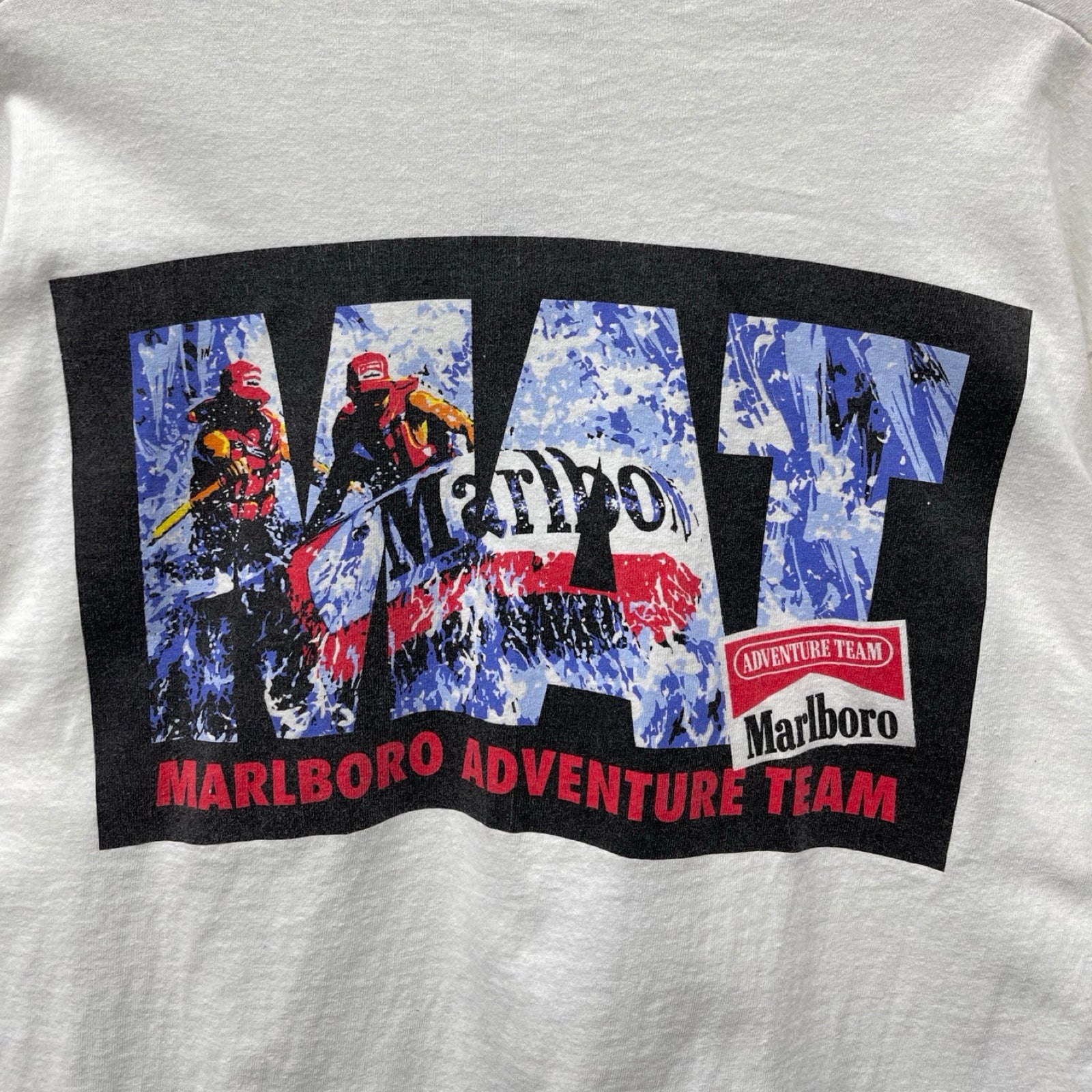 Vintage 90's Marlboro ADVENTURE TEAM S/S Tee Size FREE