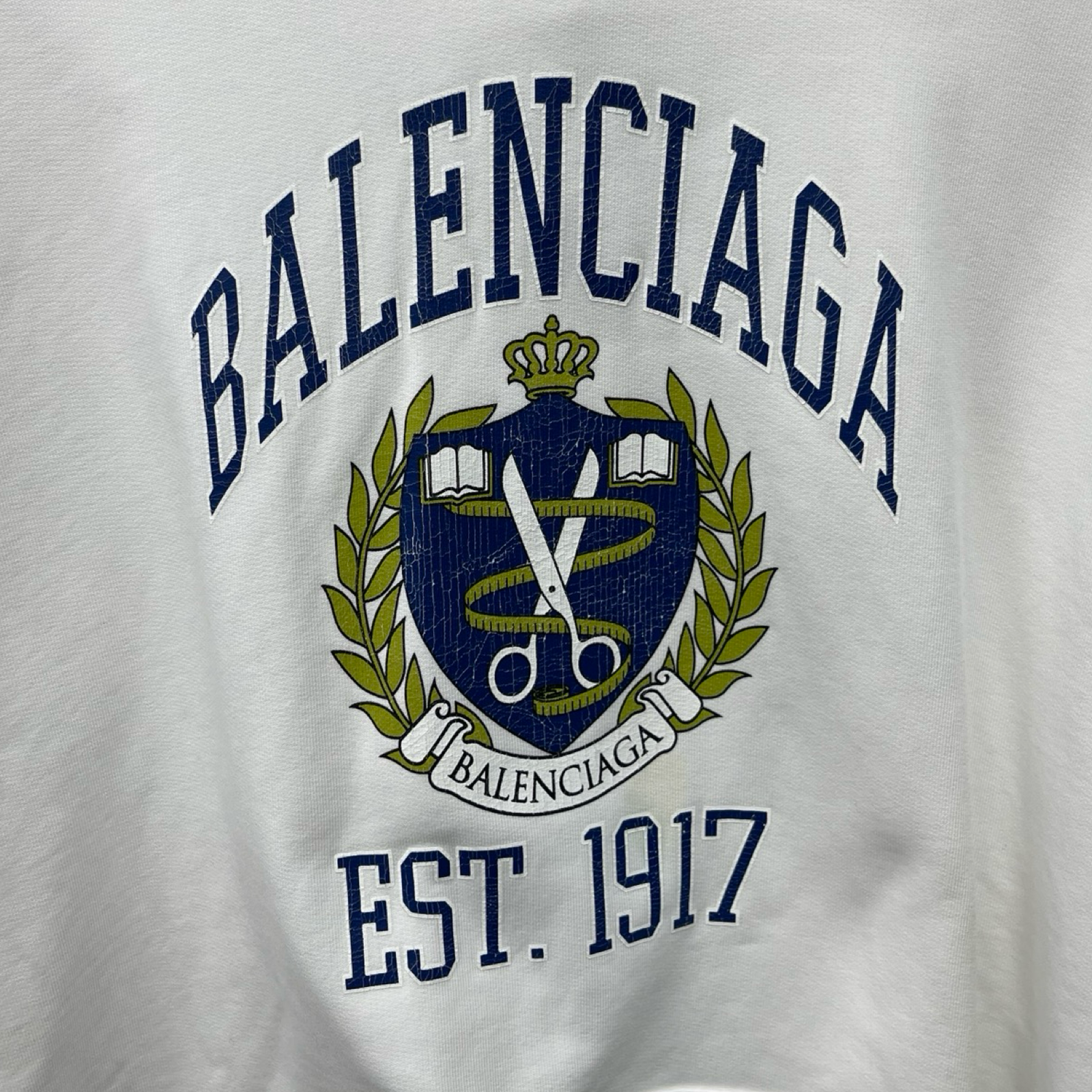 BALENCIAGA 2022SS College Wide Fit Hoodie 674986 TLV90 Size 2