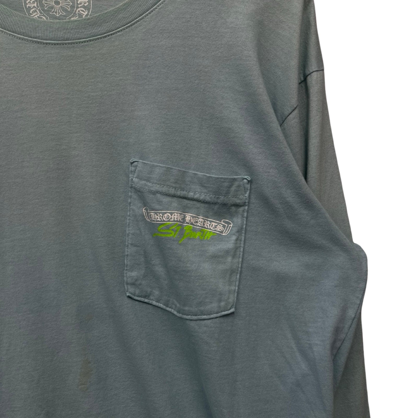 CHROME HEARTS St. Barth Limited Scroll Label Logo Long Sleeve Tee Size L