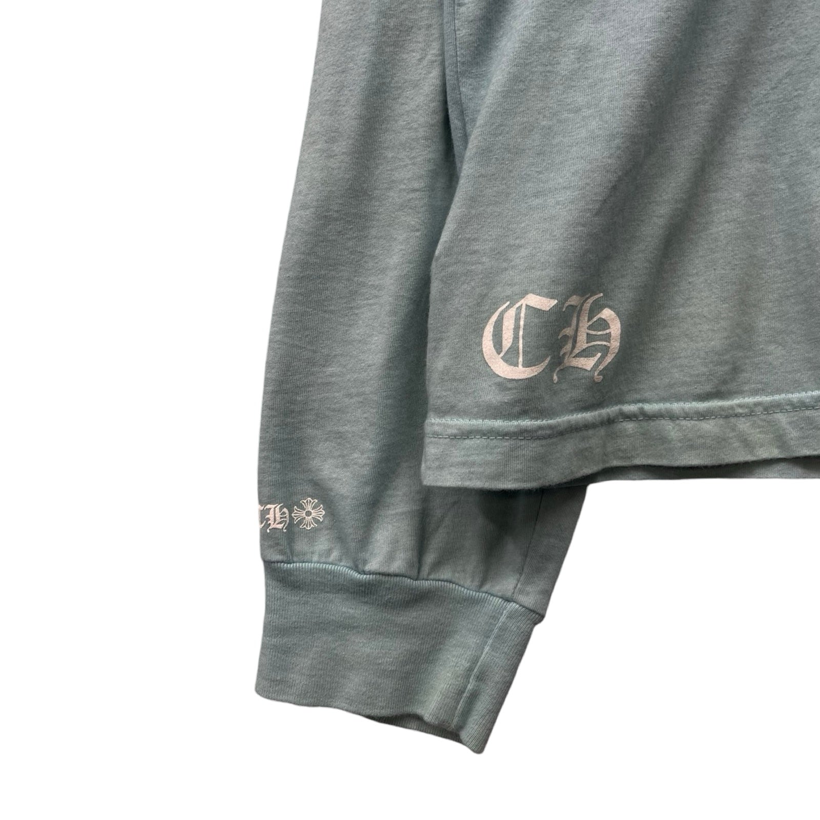 CHROME HEARTS St. Barth Limited Scroll Label Logo Long Sleeve Tee Size L