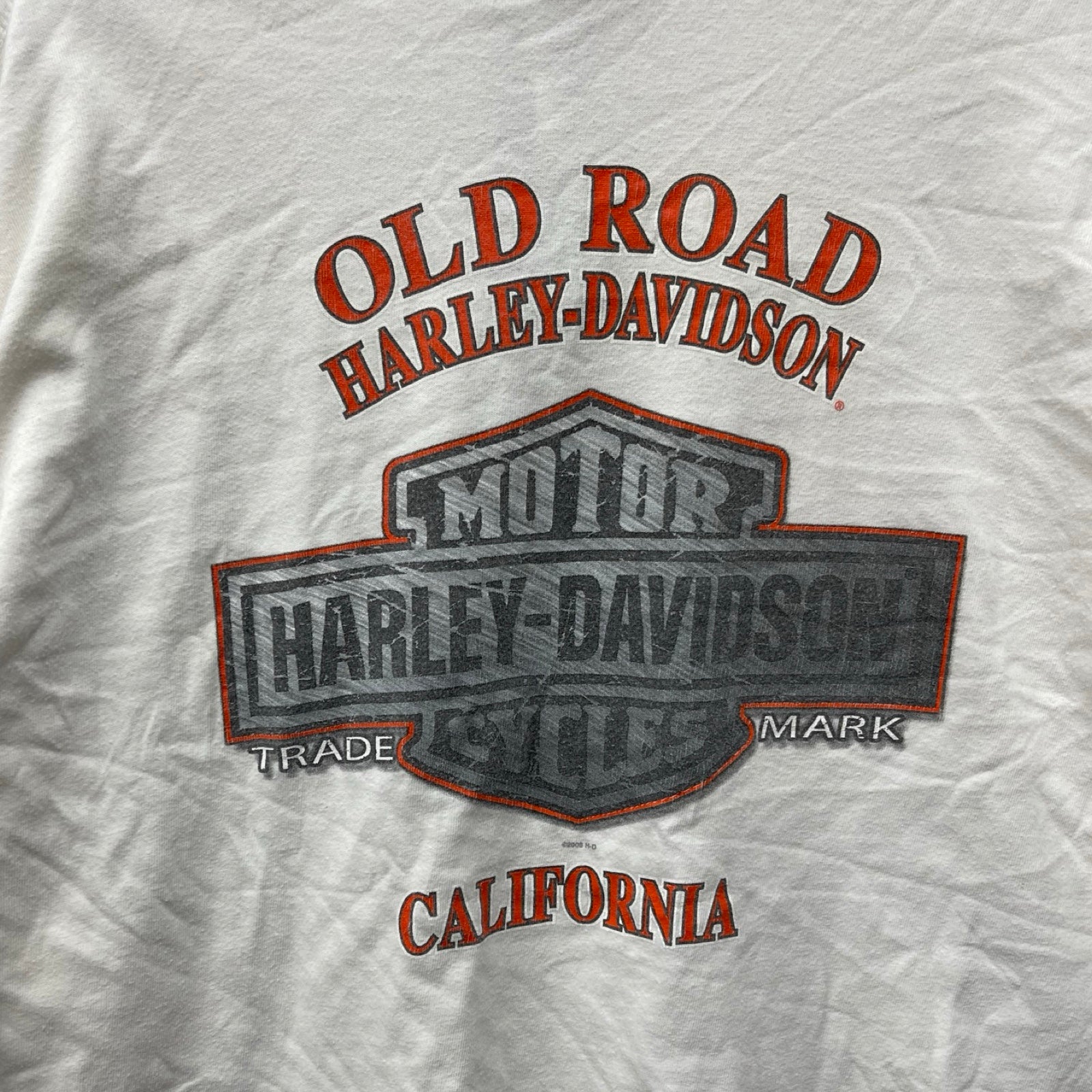 Vintage 00's Harley-Davidson "OLD ROAD" California 2008 L/S Tee Size XL