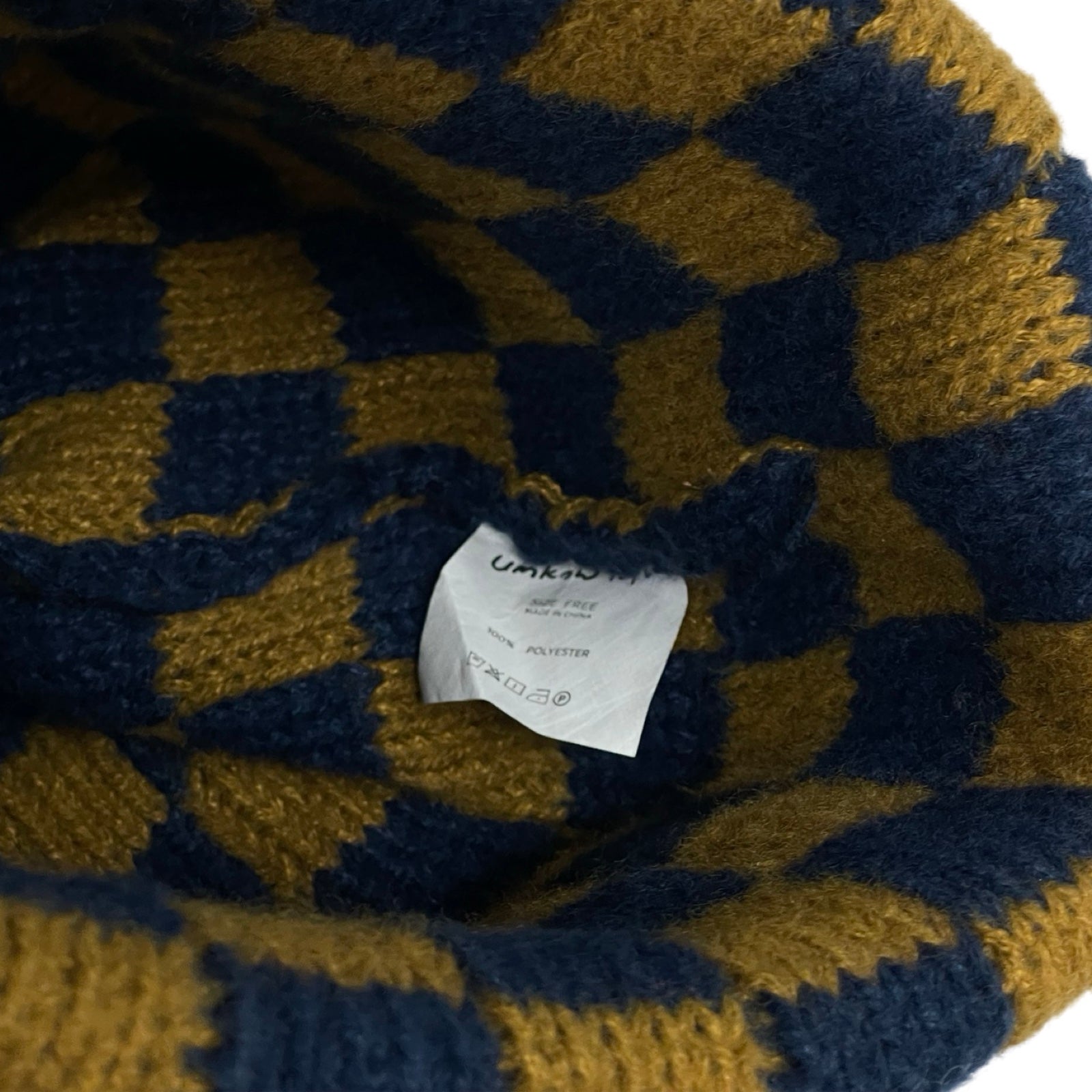 UMKOW 2024AW UMKOW NYC Check Knit Cap Beanie Size FREE