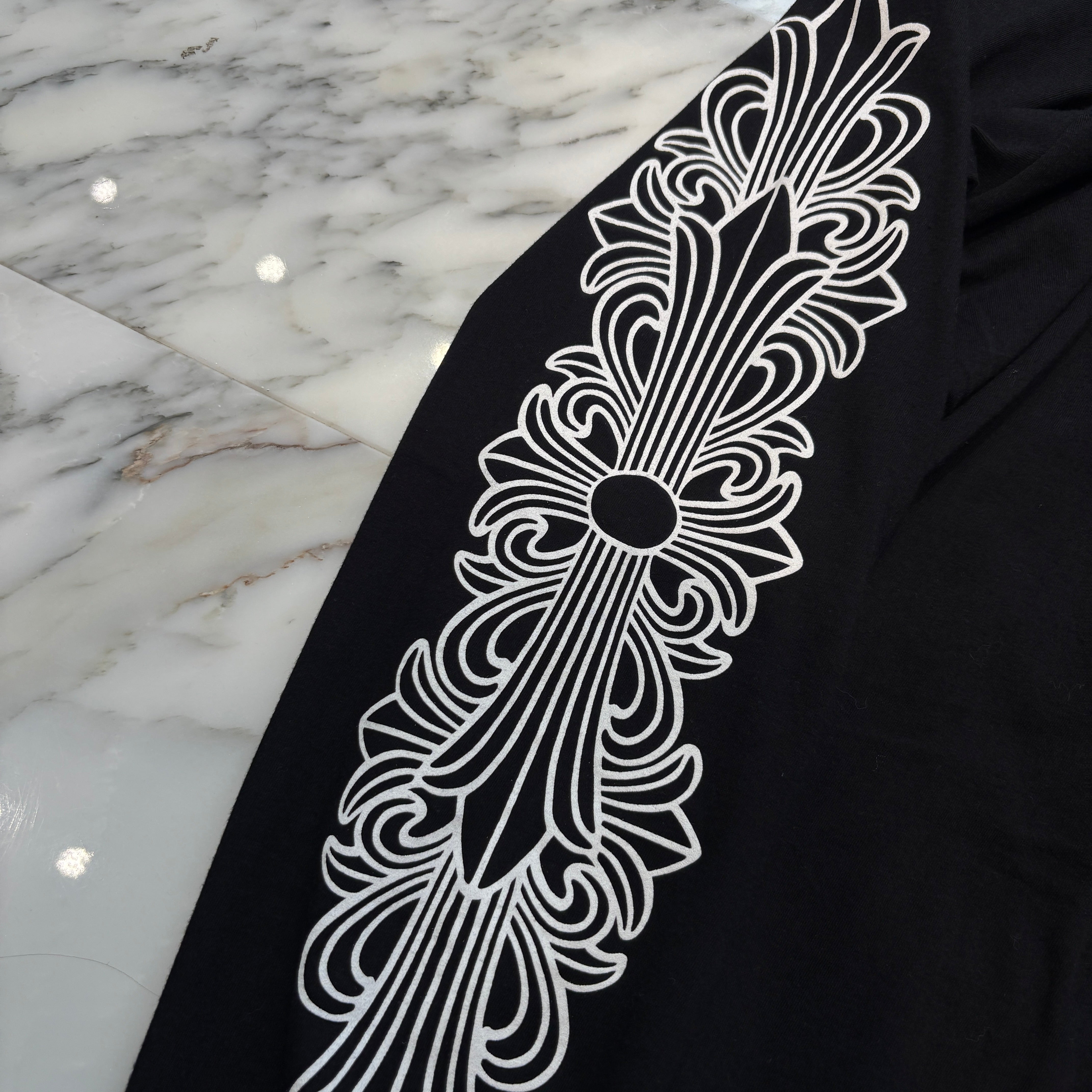 CHROME HEARTS FOTI MAHALIA Floral Cross Long Sleeve Tee Size L クロムハーツ フォティ マハリア フローラルクロス ロングスリーブTシャツ サイズL