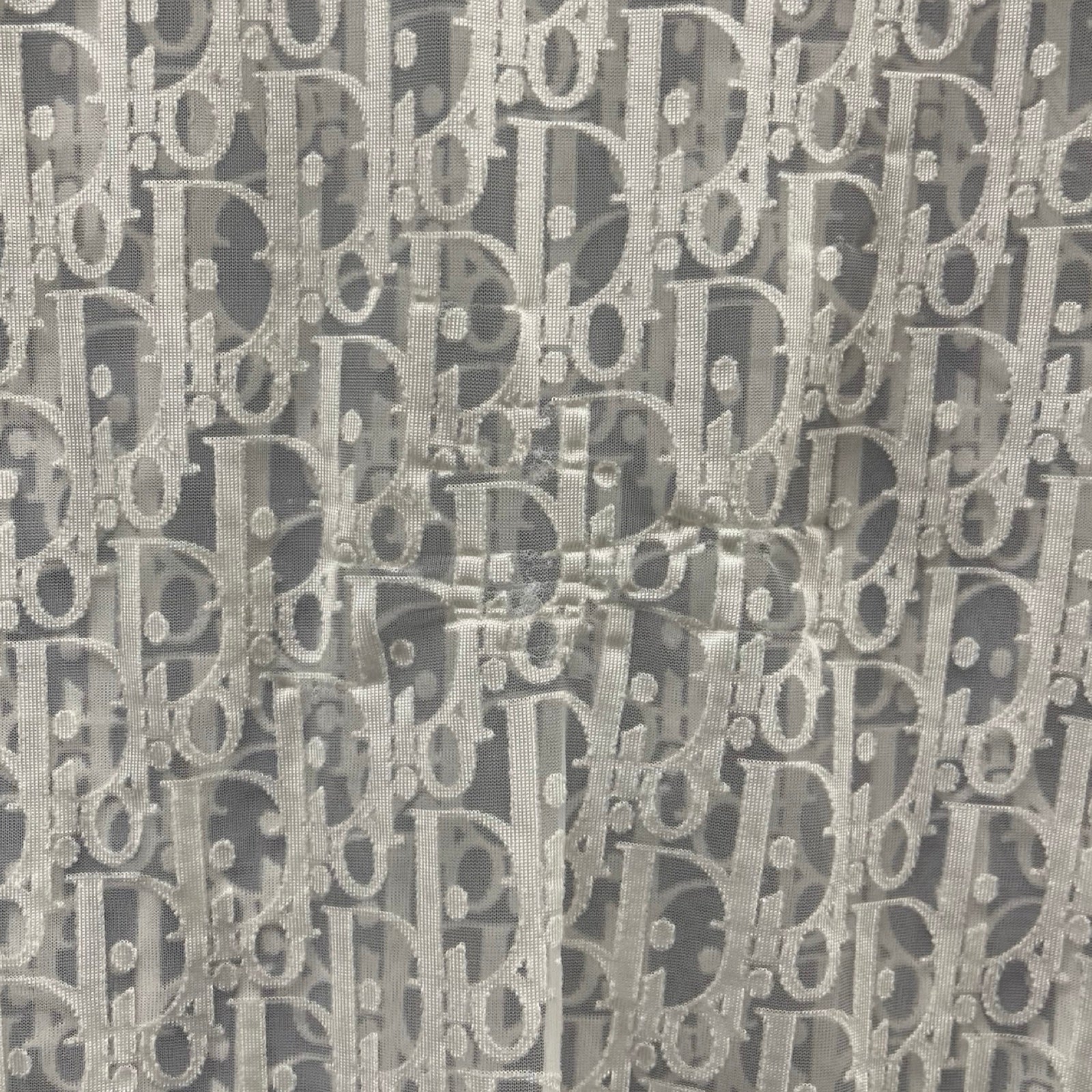 ◆中古品◆DIOR ディオール Oblique See Through Tee 923J615A0537 オブリーク総柄 シースルーTシャツ 半袖カットソー ホワイト Q97546NC DIOR ディオール Oblique See Through Tee 923J615A0537 オブリーク総