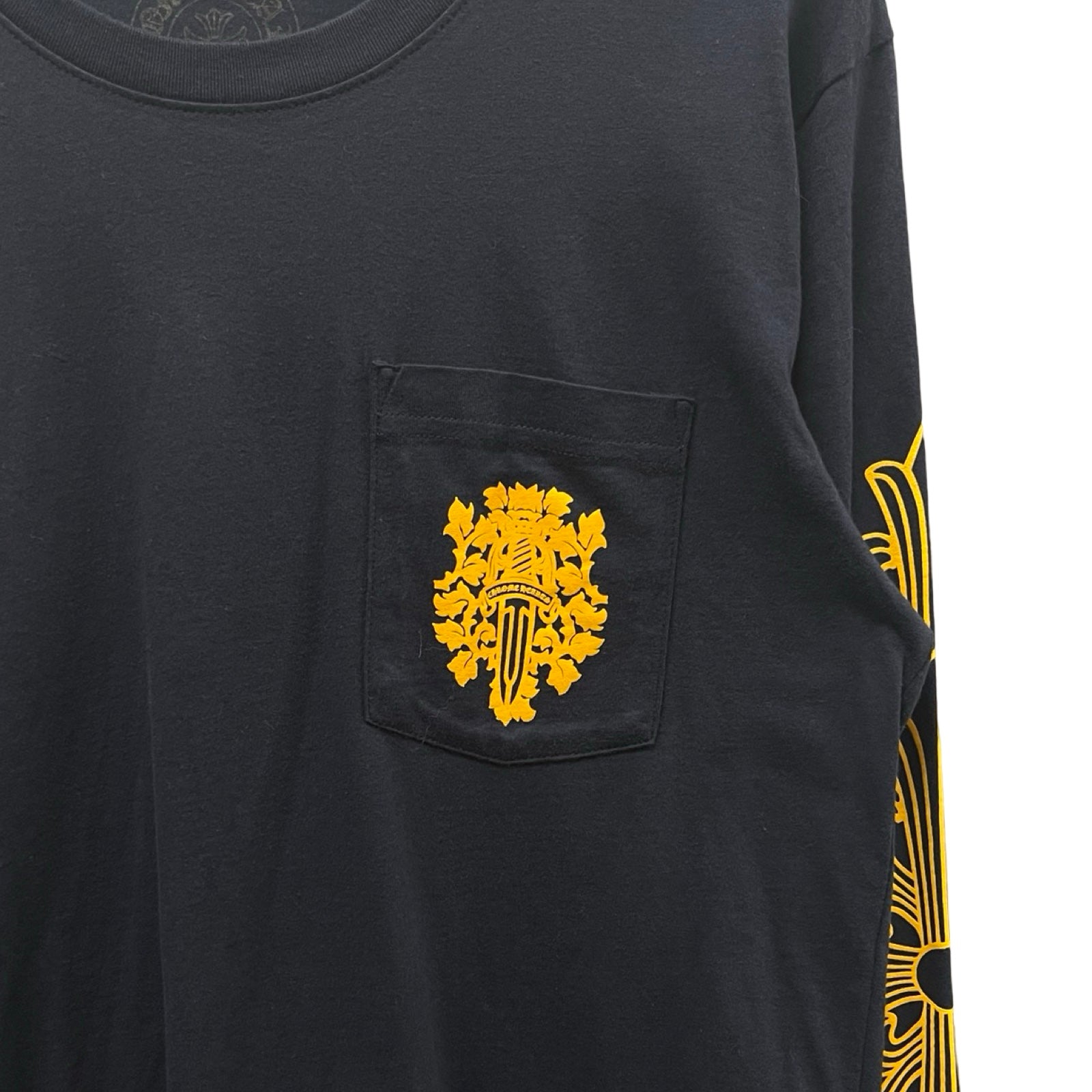 CHROME HEARTS Floral Cross Vine Dagger Long Sleeve Tee Size M