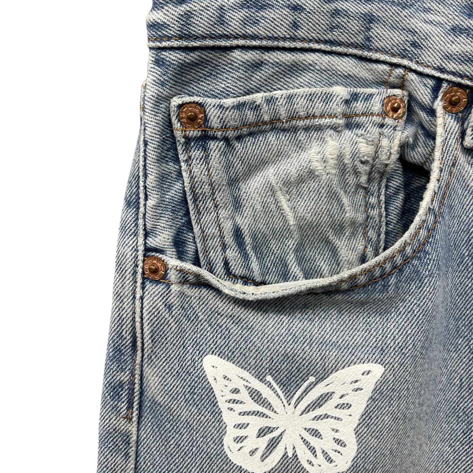 ABOUT DREAMS Butterfly Jeans Size W34 L34 – MEMENTOS ONLINE SHOP