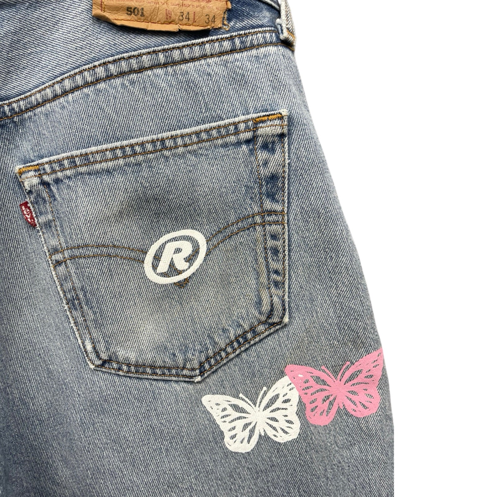 ABOUT DREAMS Butterfly Jeans Size W34 L34