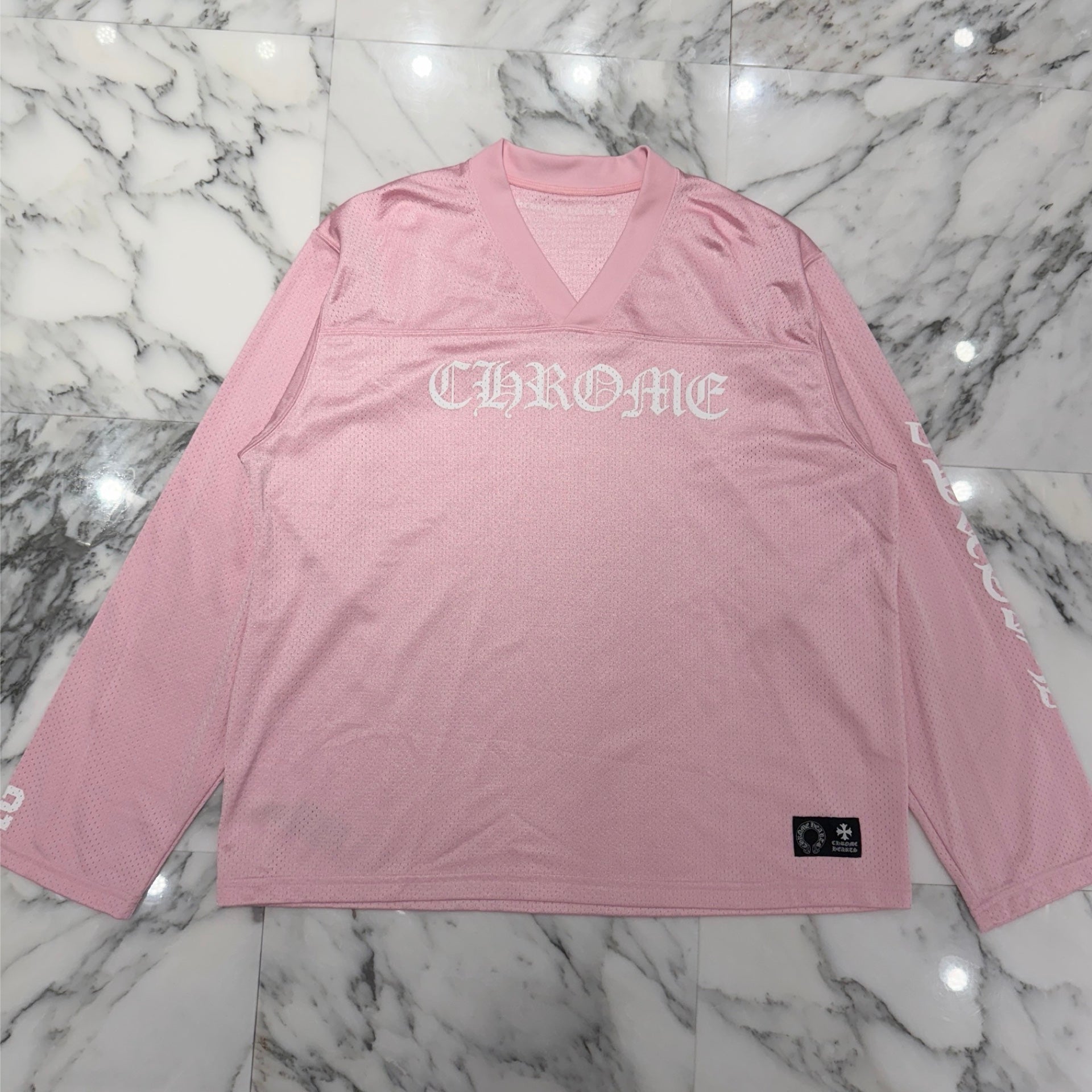 CHROME HEARTS 2024SS Mesh Warm Up Jersey "LOVE YOU" Size L クロムハーツ メッシュウォームアップ ジャージー "ラブユー" サイズL