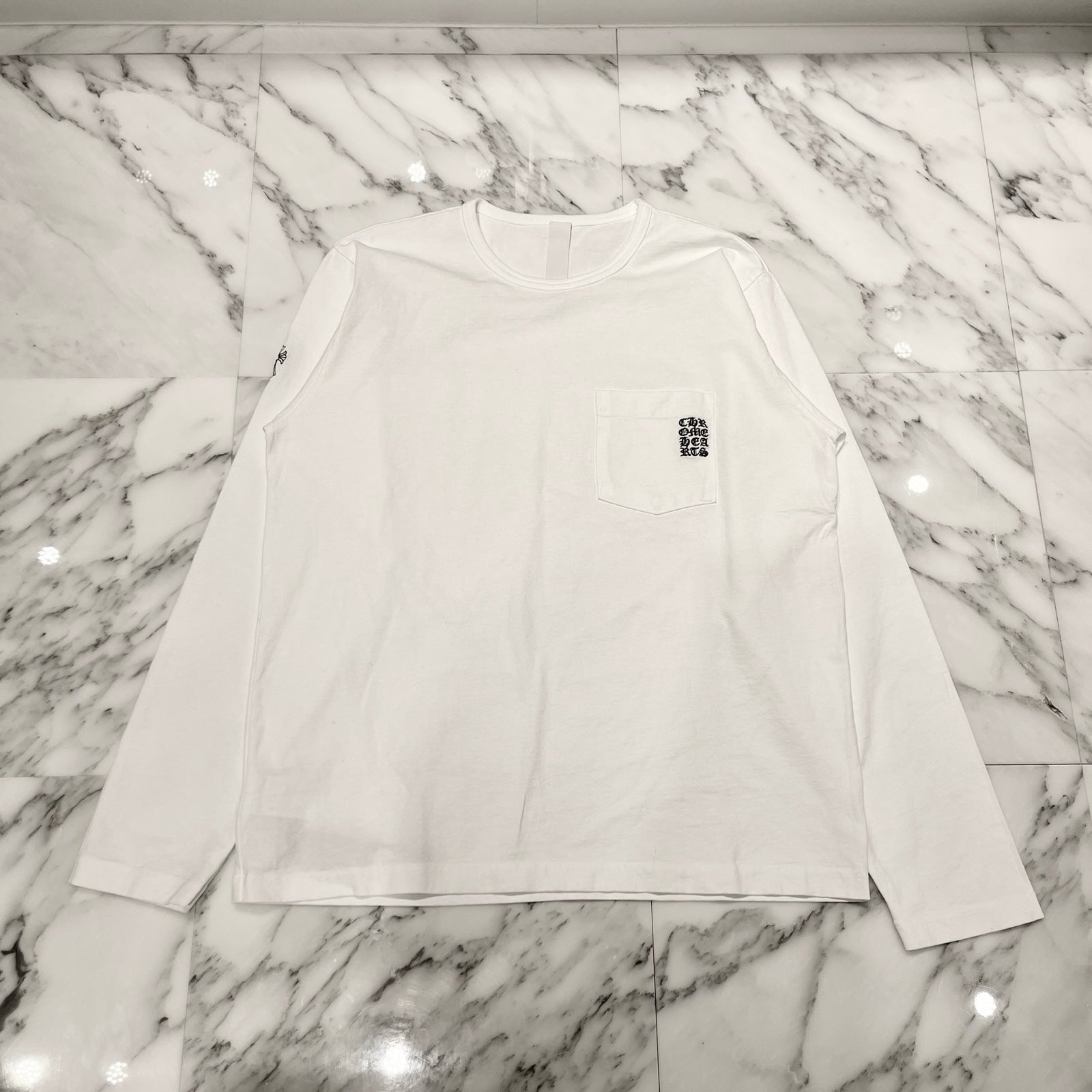 CHROME HEARTS Grp Y Not Light WorkロングT CHROME HEARTS Grp Y Not Light Work Long Sleeve Tee Size M クロム