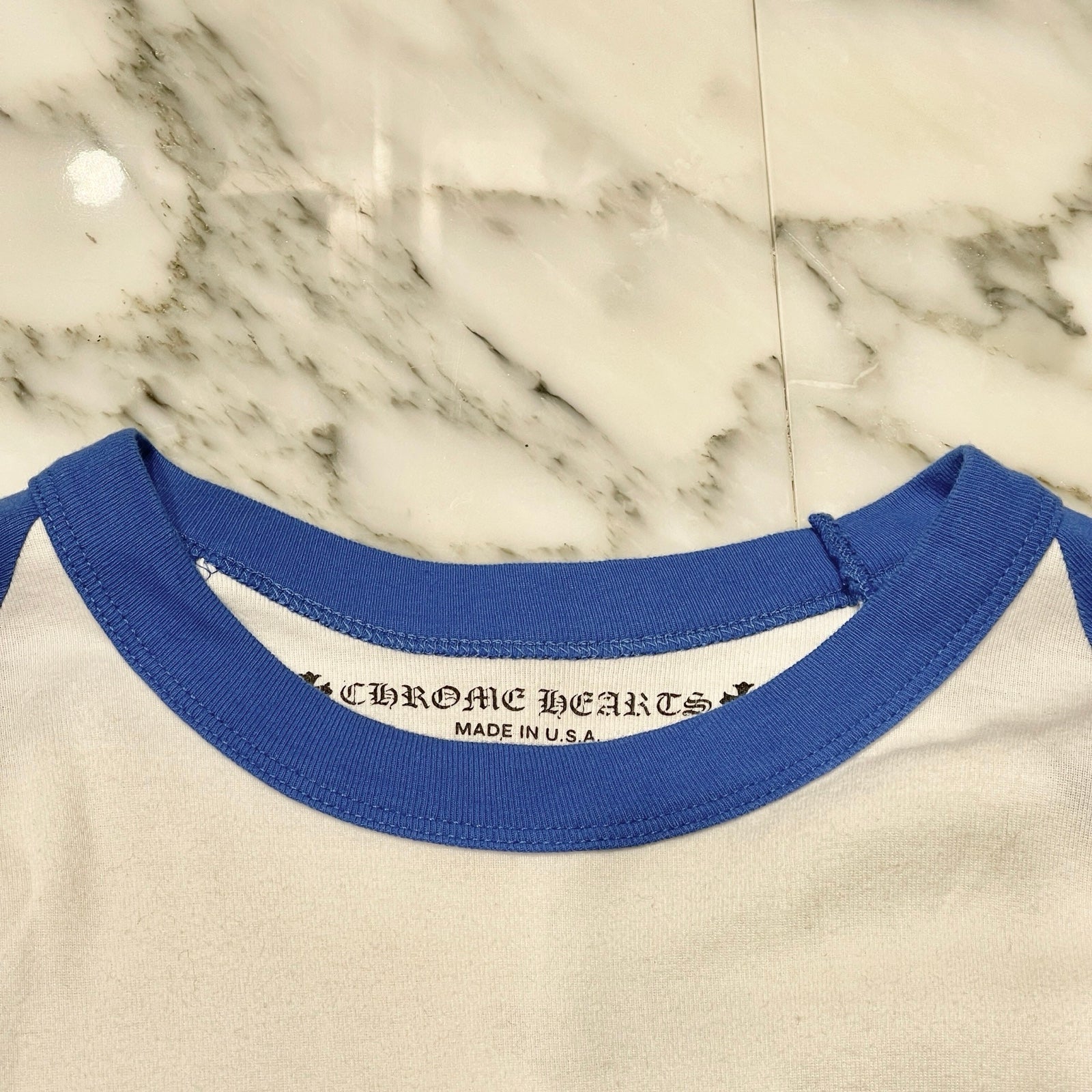 CHROME HEARTS CH Logo Print Horseshoe Raglan Long Sleeve Tee Size L クロムハーツ CHロゴプリント ホースシュー ラグランロングスリーブTシャツ サイズL