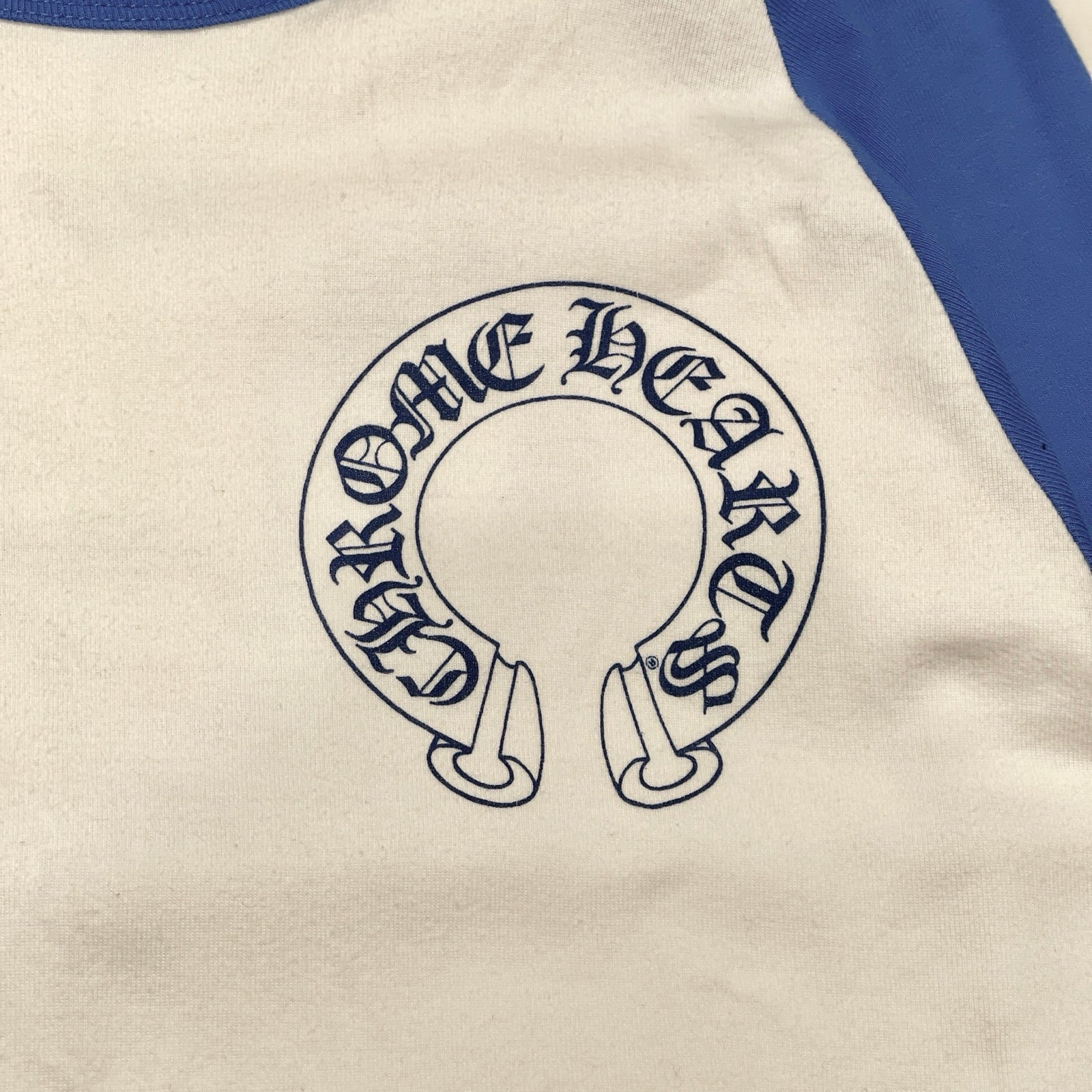 CHROME HEARTS CH Logo Print Horseshoe Raglan Long Sleeve Tee Size L クロムハーツ CHロゴプリント ホースシュー ラグランロングスリーブTシャツ サイズL