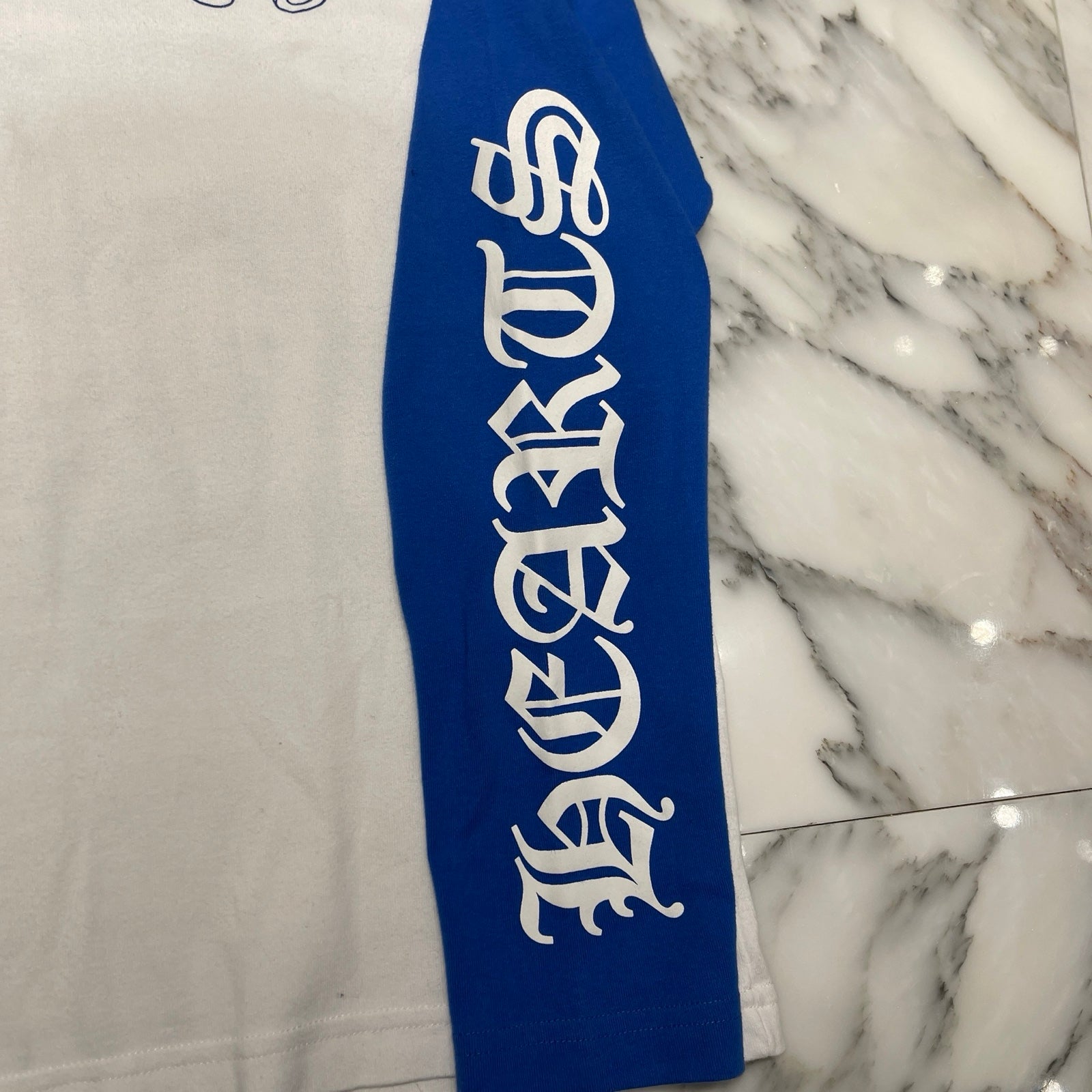 CHROME HEARTS CH Logo Print Horseshoe Raglan Long Sleeve Tee Size