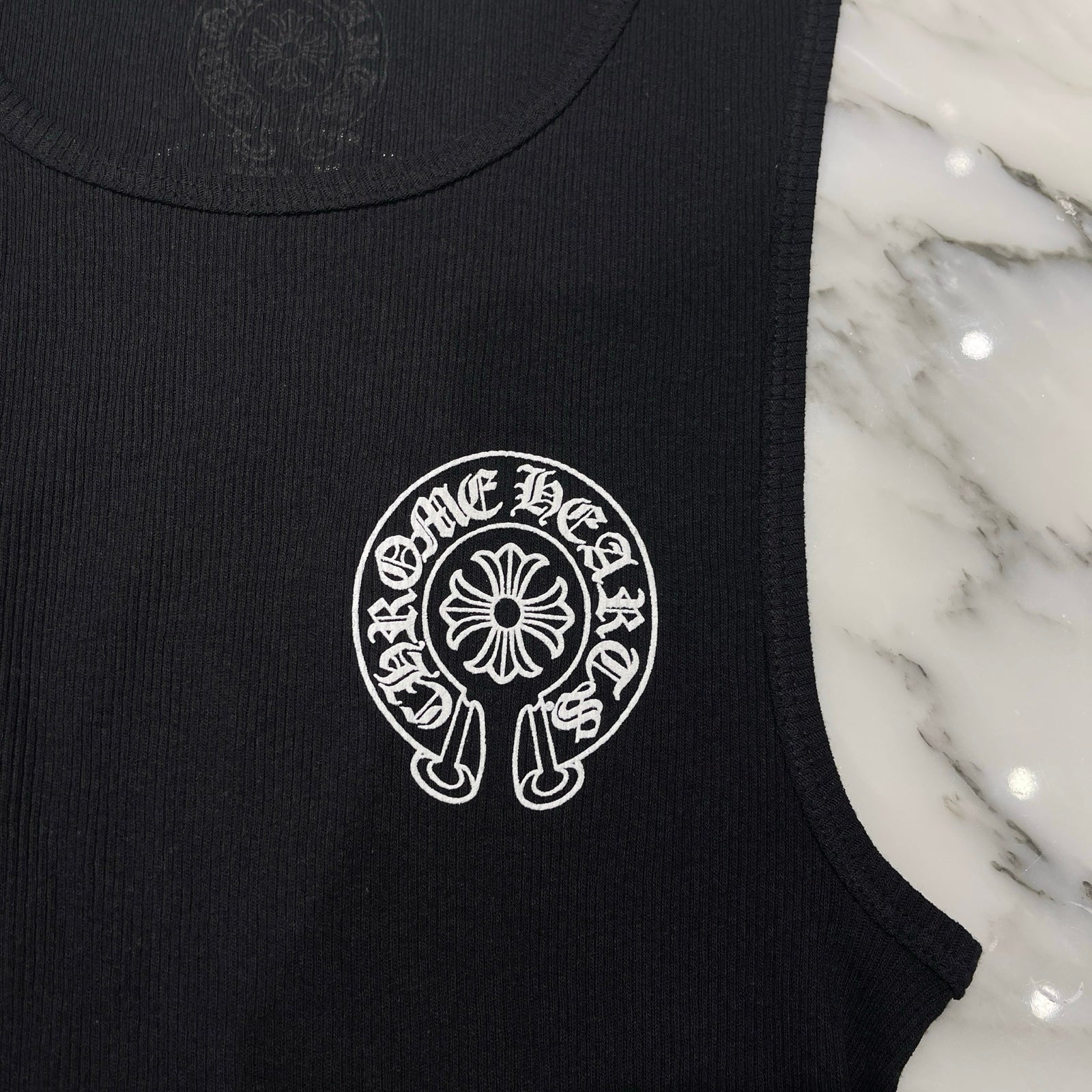 CHROME HEARTS Horseshoe Logo Tank Top Size L
