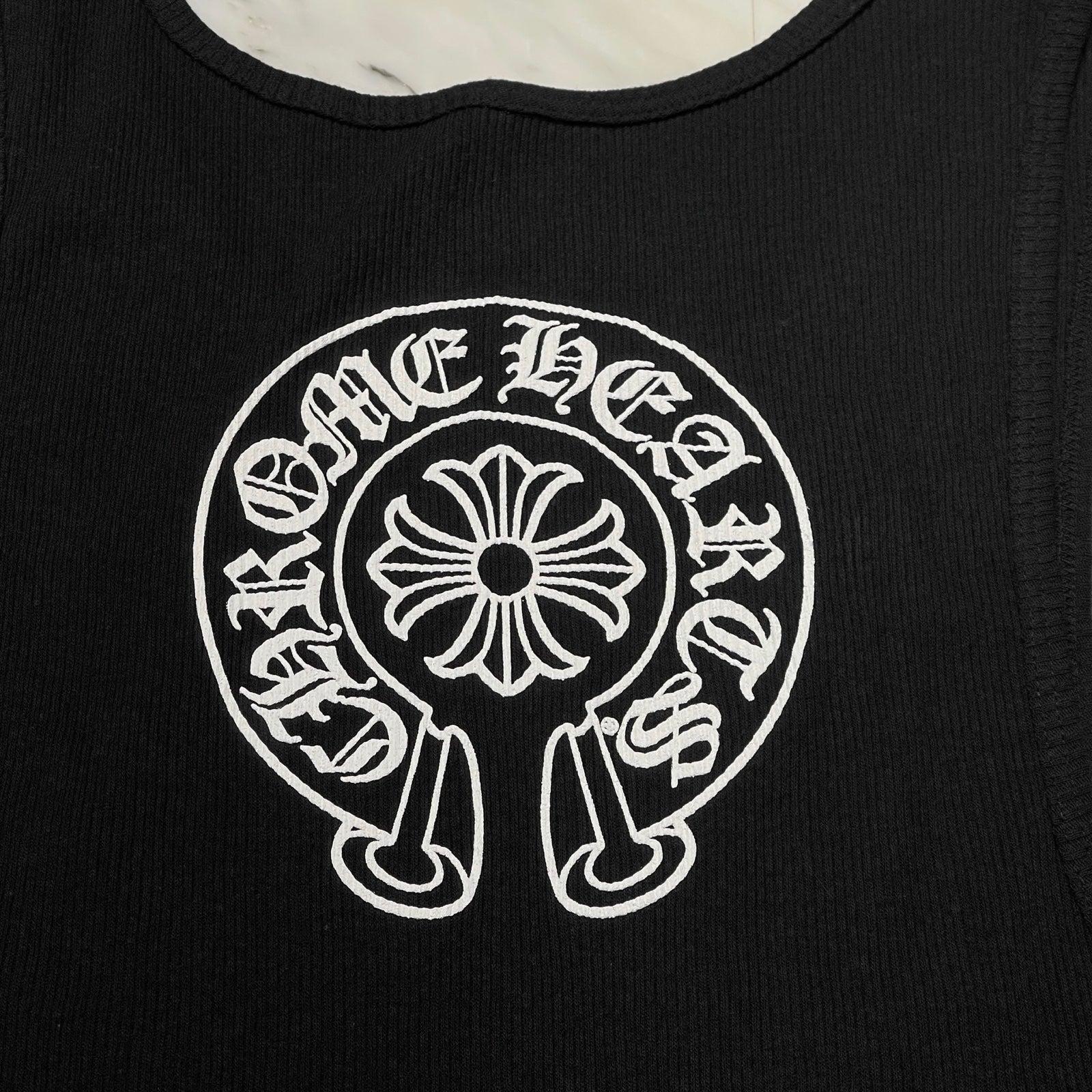 CHROME HEARTS Horseshoe Logo Tank Top Size L