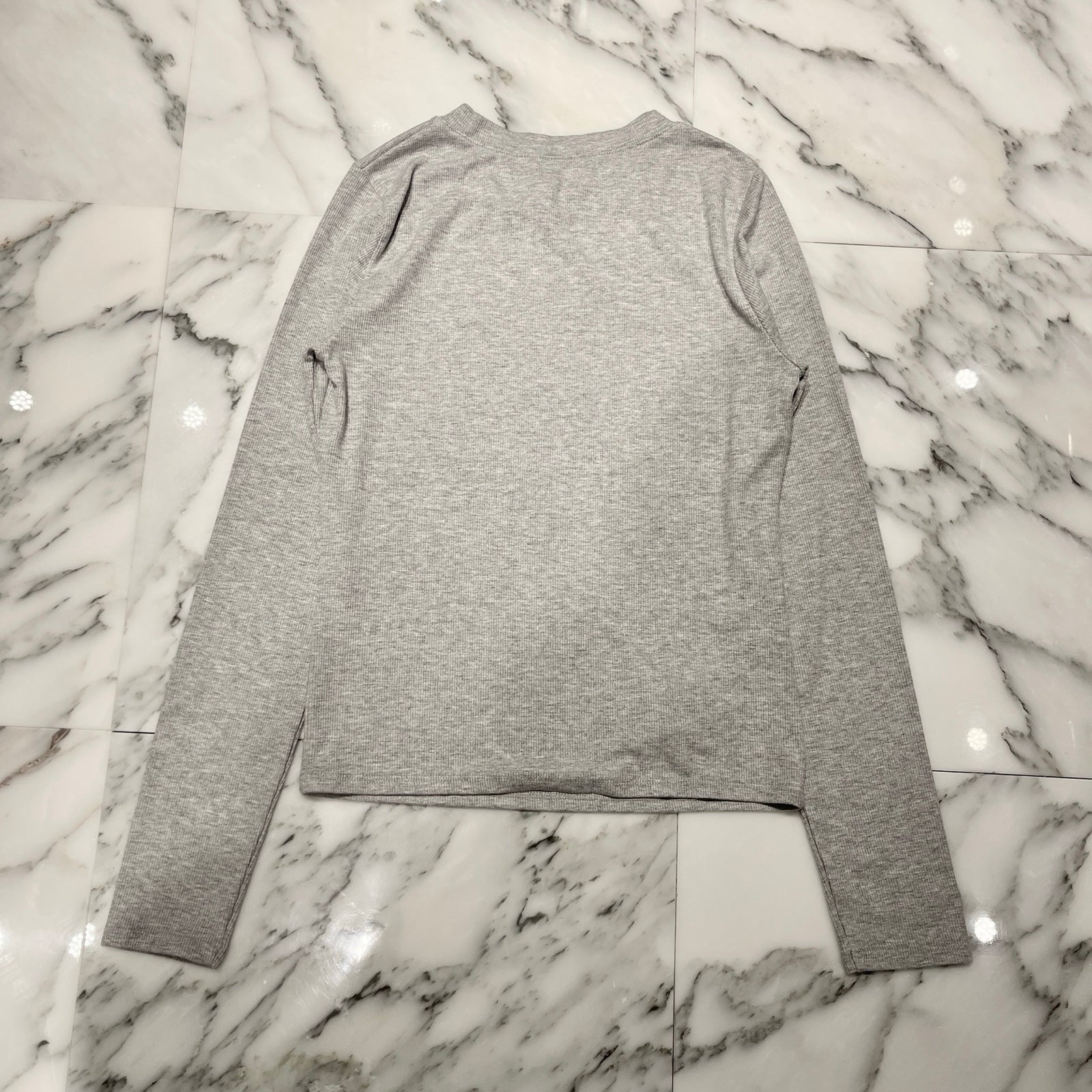 CHROME HEARTS Y NOT Slim Fit CH Logo Embroidery Thermal Rayon Long Sleeve Tee Size S