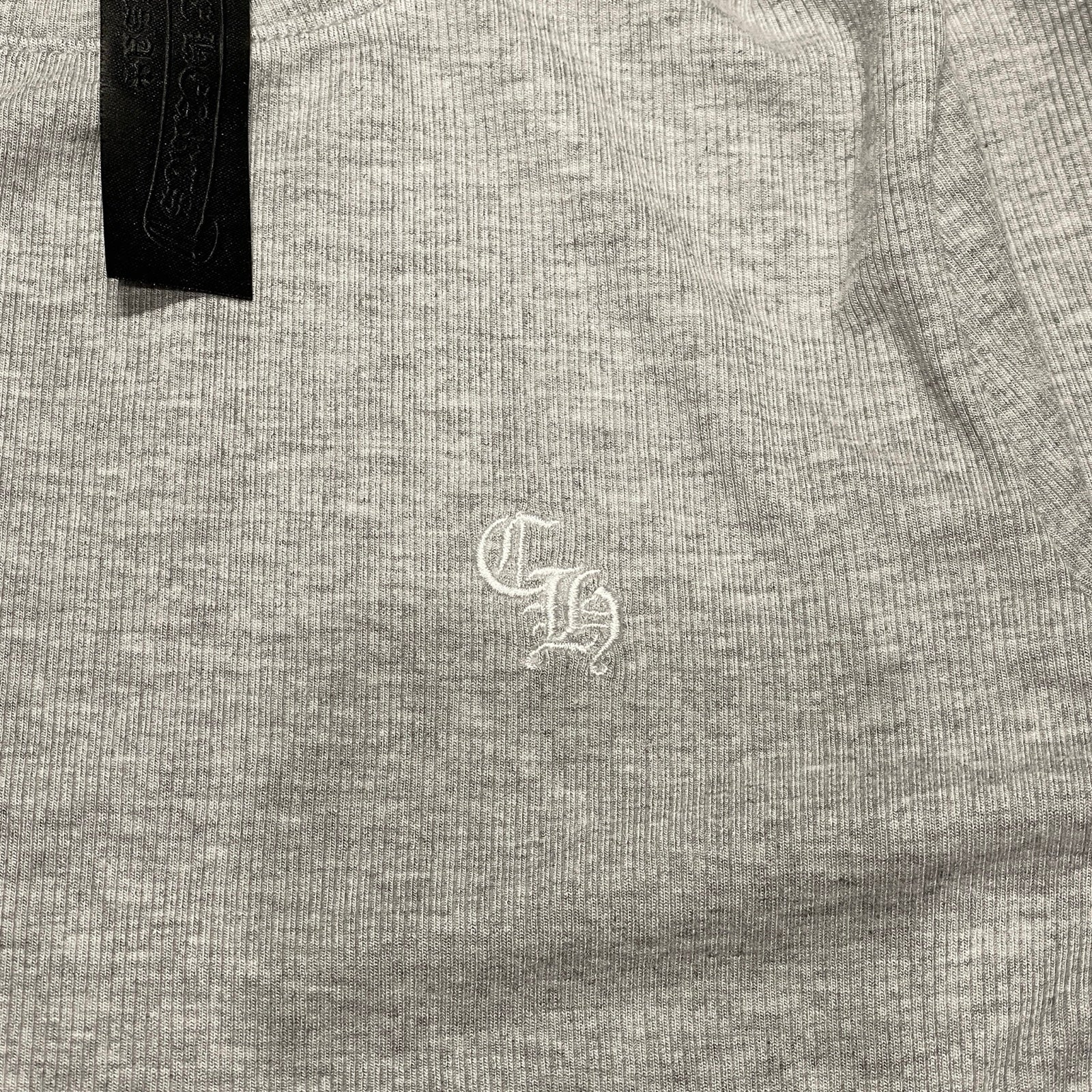 CHROME HEARTS Y NOT Slim Fit CH Logo Embroidery Thermal Rayon Long Sleeve Tee Size S