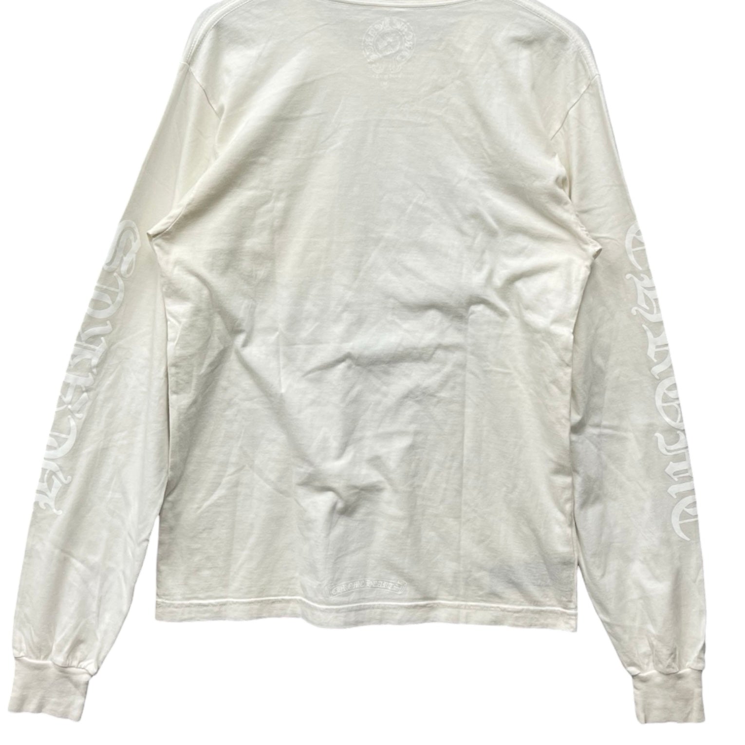 CHROME HEARTS Neck Logo Long Sleeve Tee Size M