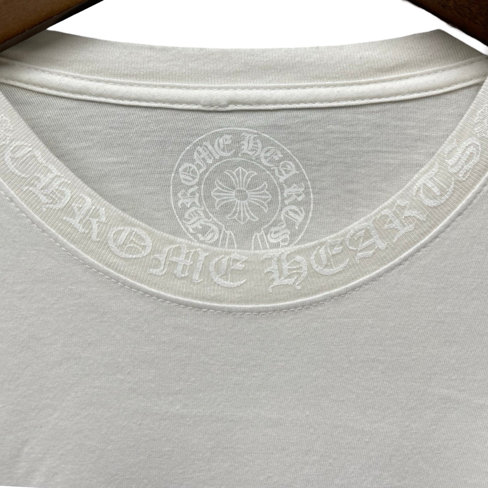 CHROME HEARTS Neck Logo Long Sleeve Tee Size M