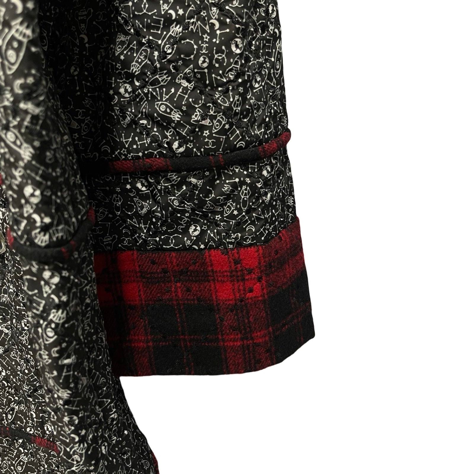 CHANEL Space Print Long Coat P57635V43570 MD336