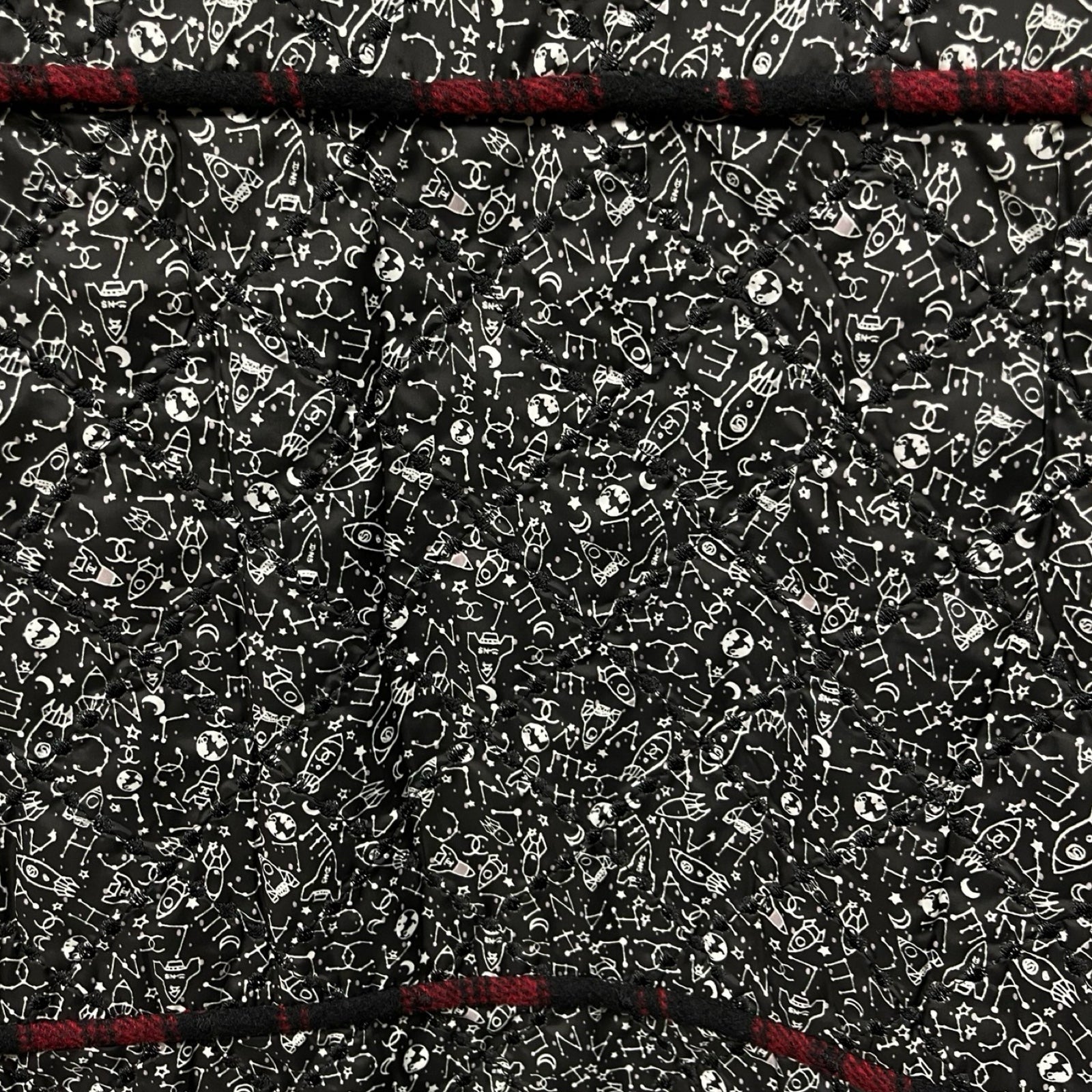 CHANEL Space Print Long Coat P57635V43570 MD336