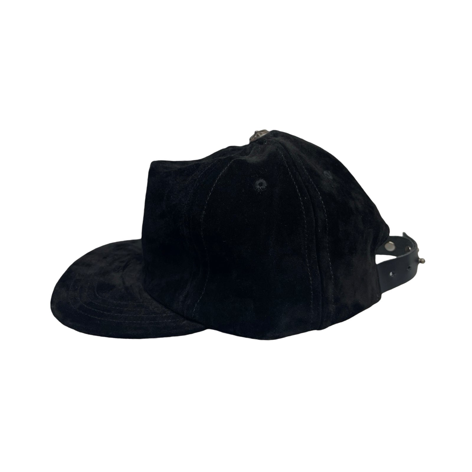 CHROME HEARTS Dagger SLOUCHY 5 PANEL Suede Leather Cap Size ONE SIZE（53-60）