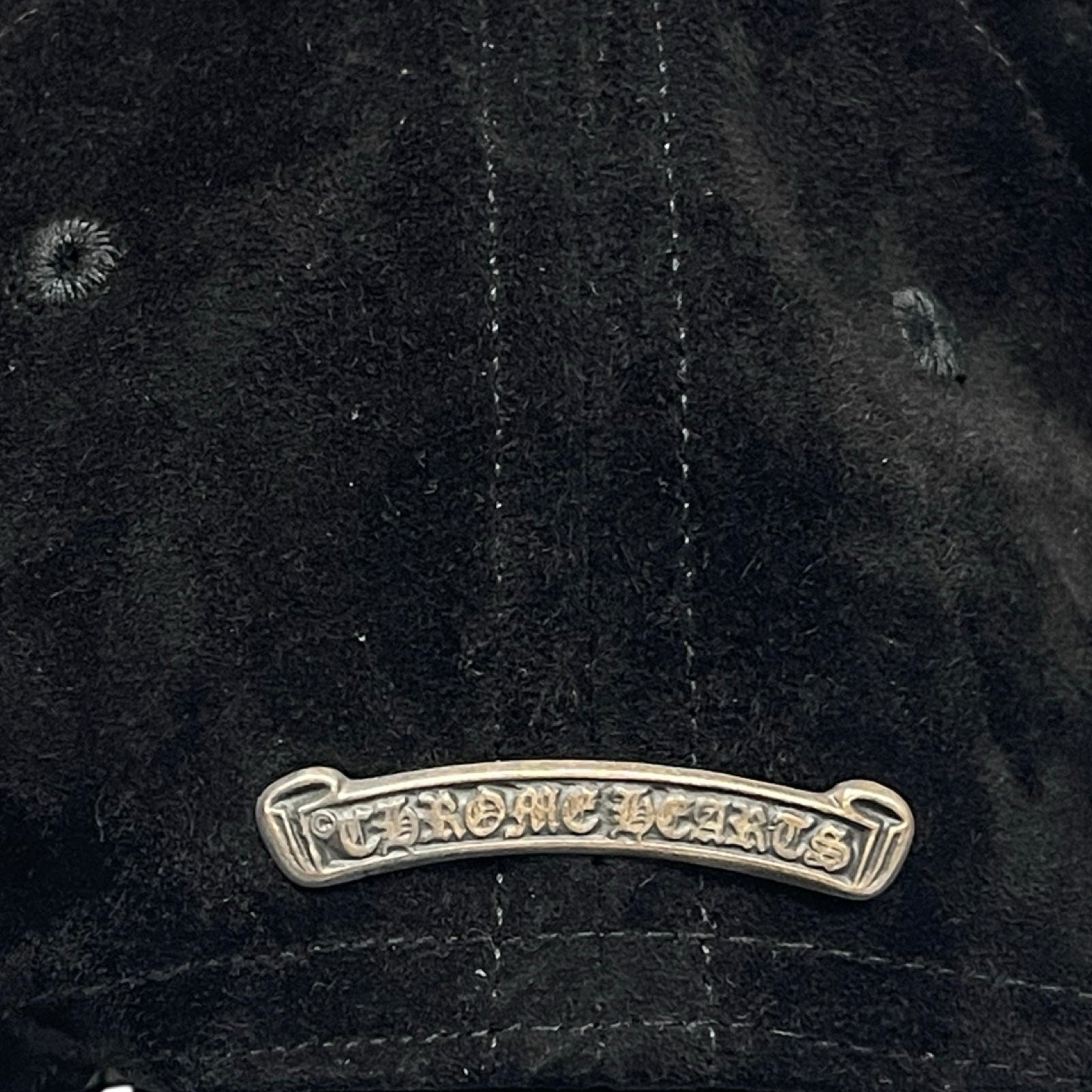 CHROME HEARTS Dagger SLOUCHY 5 PANEL Suede Leather Cap Size ONE SIZE（53-60）