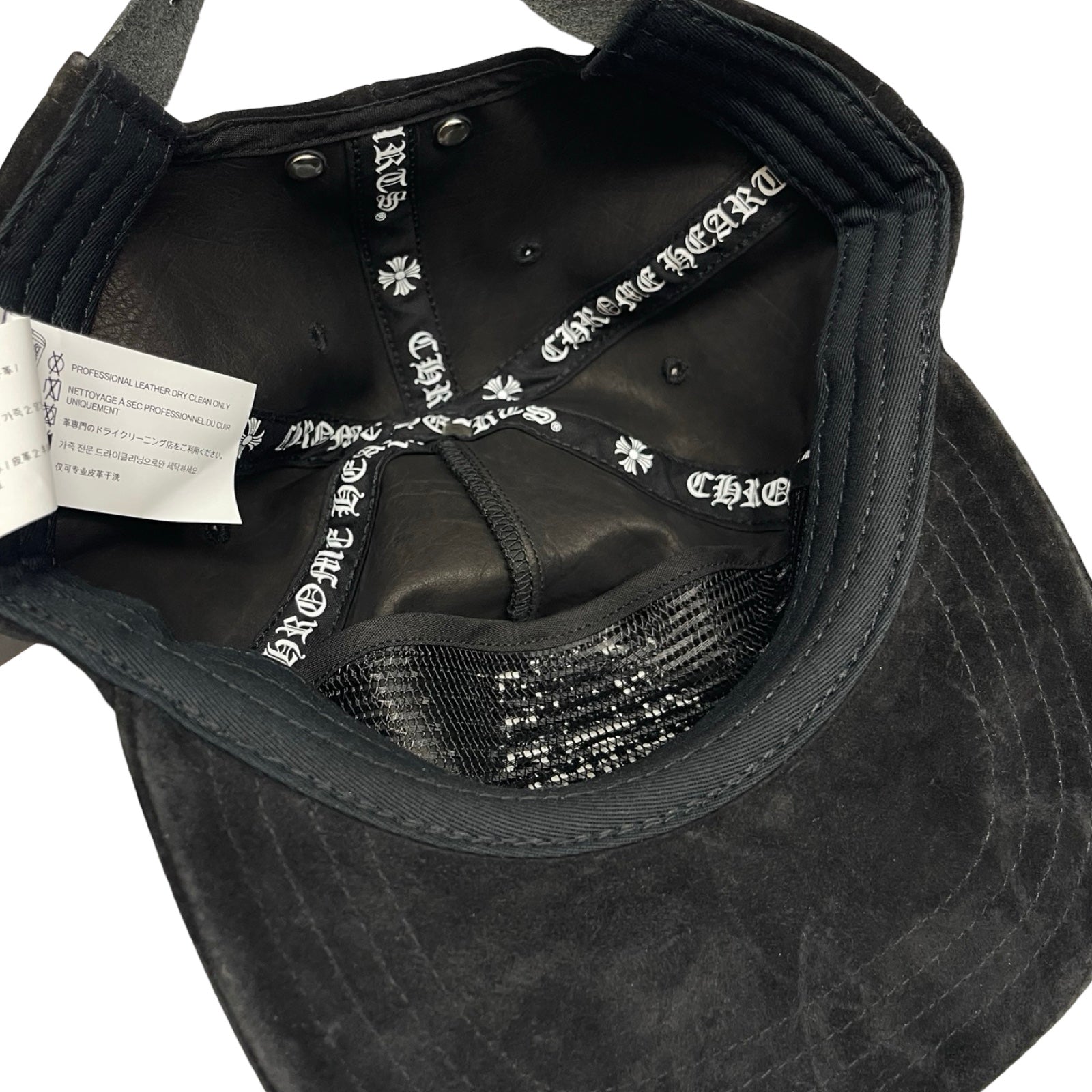 CHROME HEARTS Dagger SLOUCHY 5 PANEL Suede Leather Cap Size ONE SIZE（53-60）