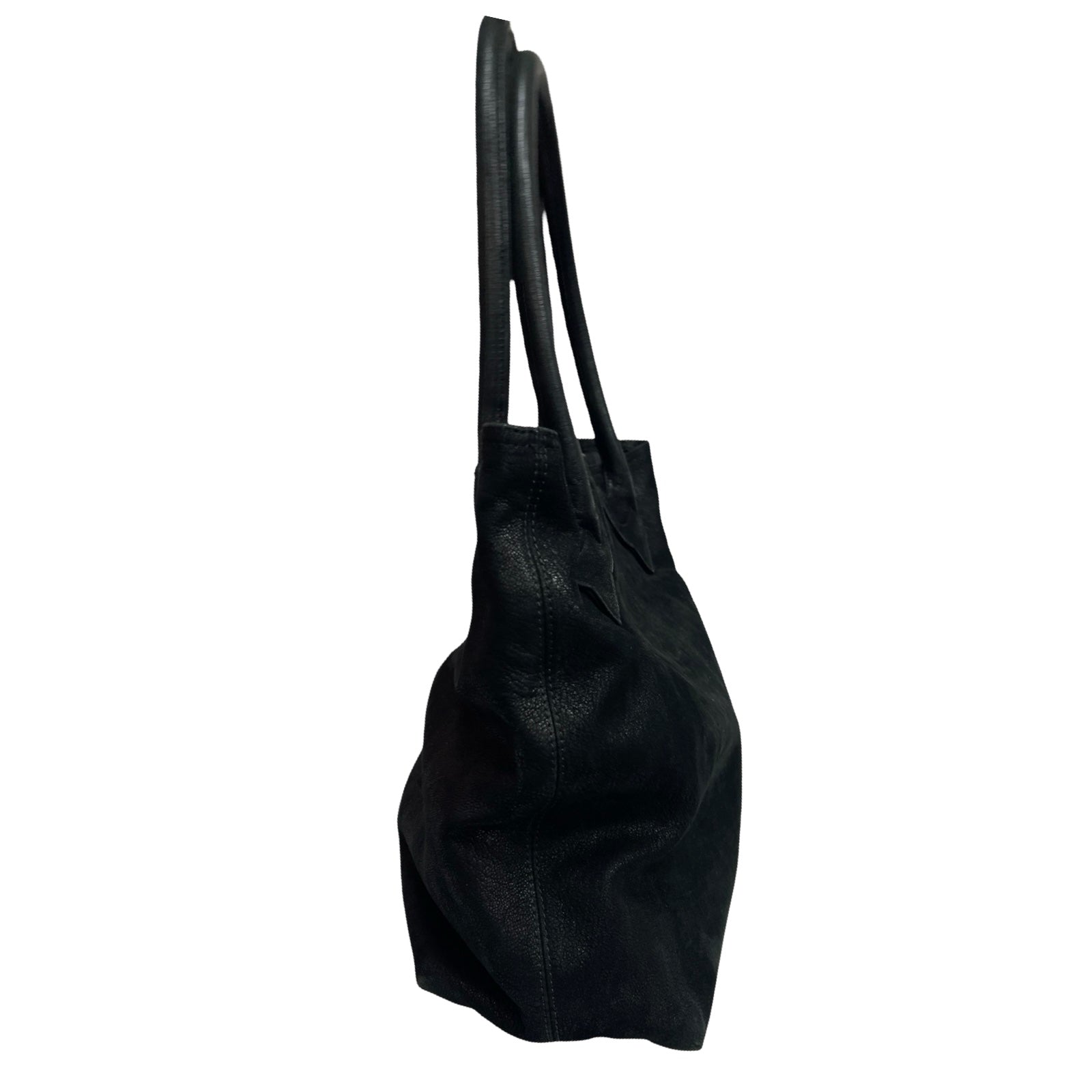 CHROME HEARTS 1 Cross Patch FS Destroy Leather Tote Bag