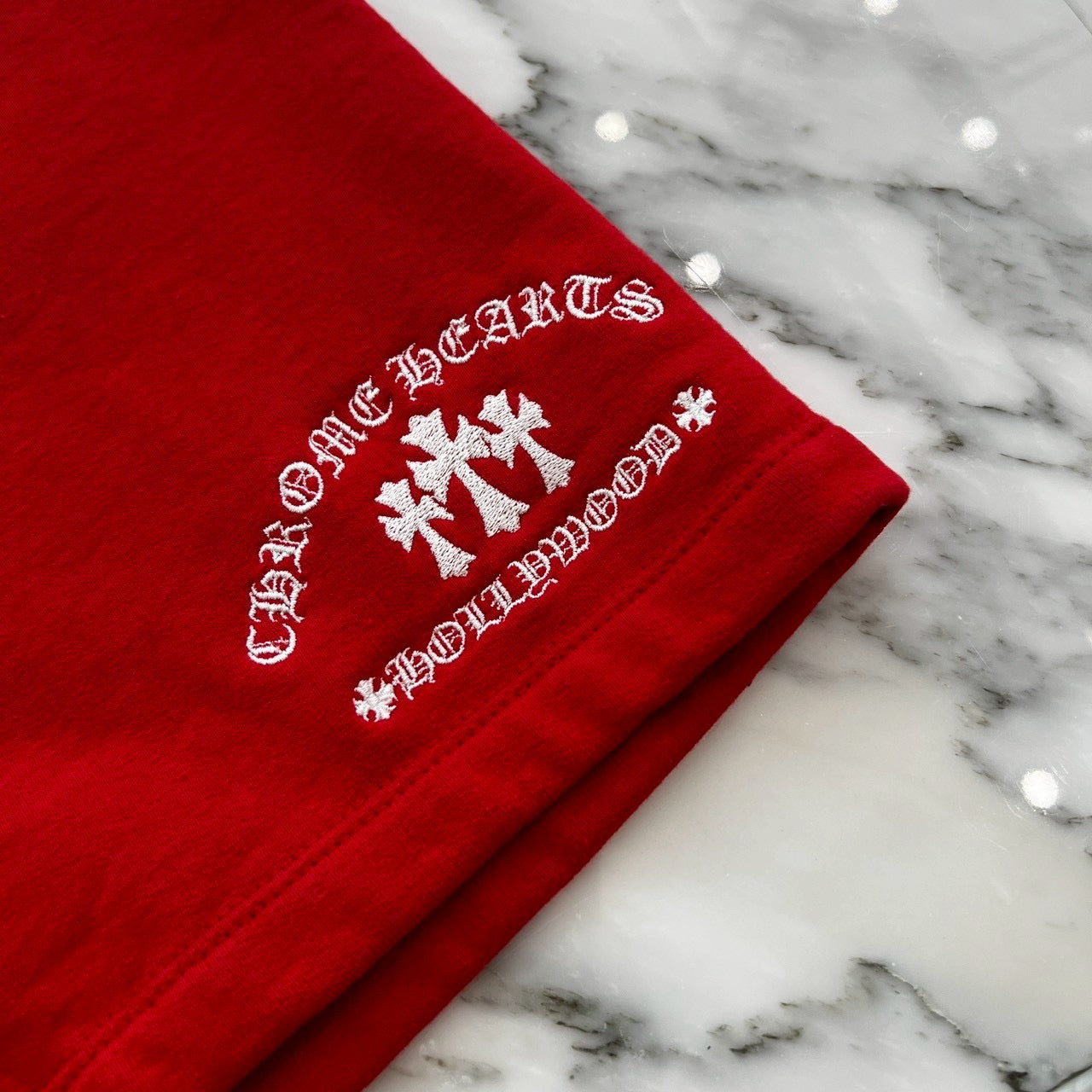 CHROME HEARTS Y NOT King Taco 3 Cemetery Cross Sweat Shorts Size S クロムハーツ ワイノット キングタコ 3セメタリークロス スウェットショーツ サイズS