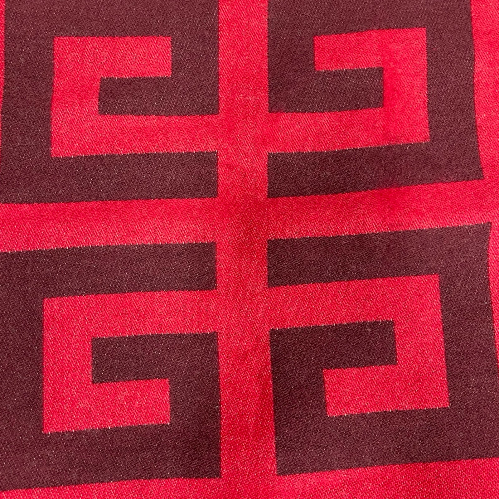 GIVENCHY 4D Logo Print Wool & Silk Scarf 3518GVJ 1758