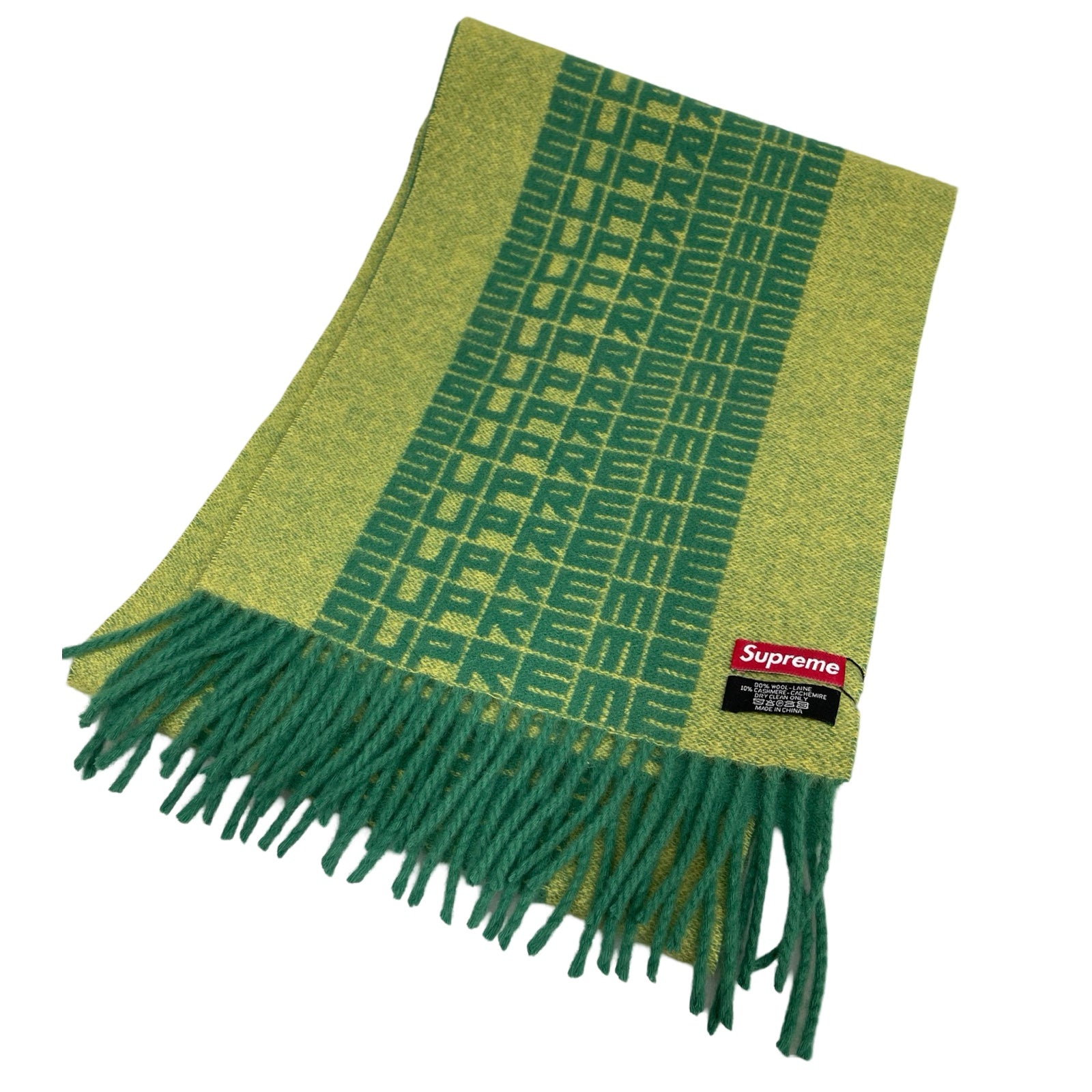 Supreme 2018AW Logo Repeat Wool Scarf