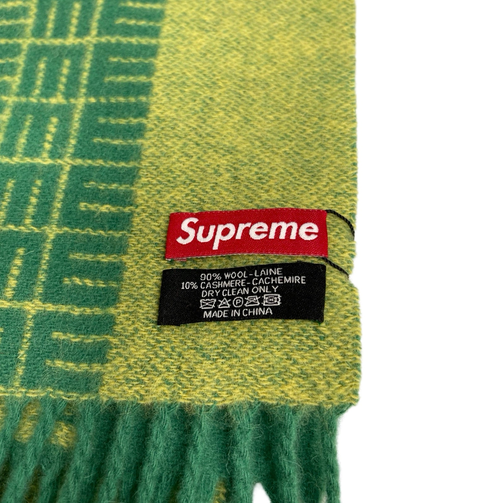 Supreme 2018AW Logo Repeat Wool Scarf