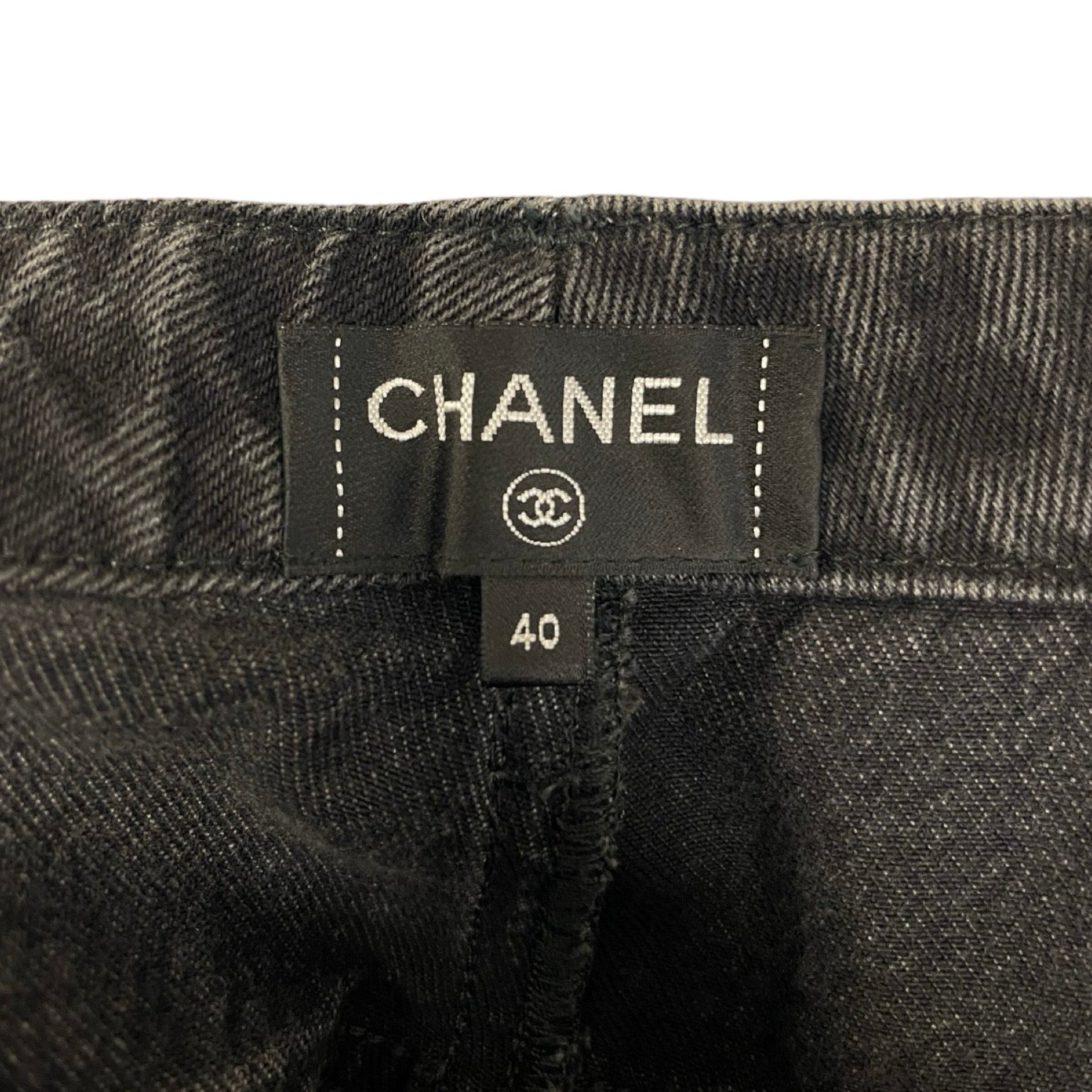 CHANEL 2021AW Chateau Des Dames Floral Jeans P70723V62507 Size 40