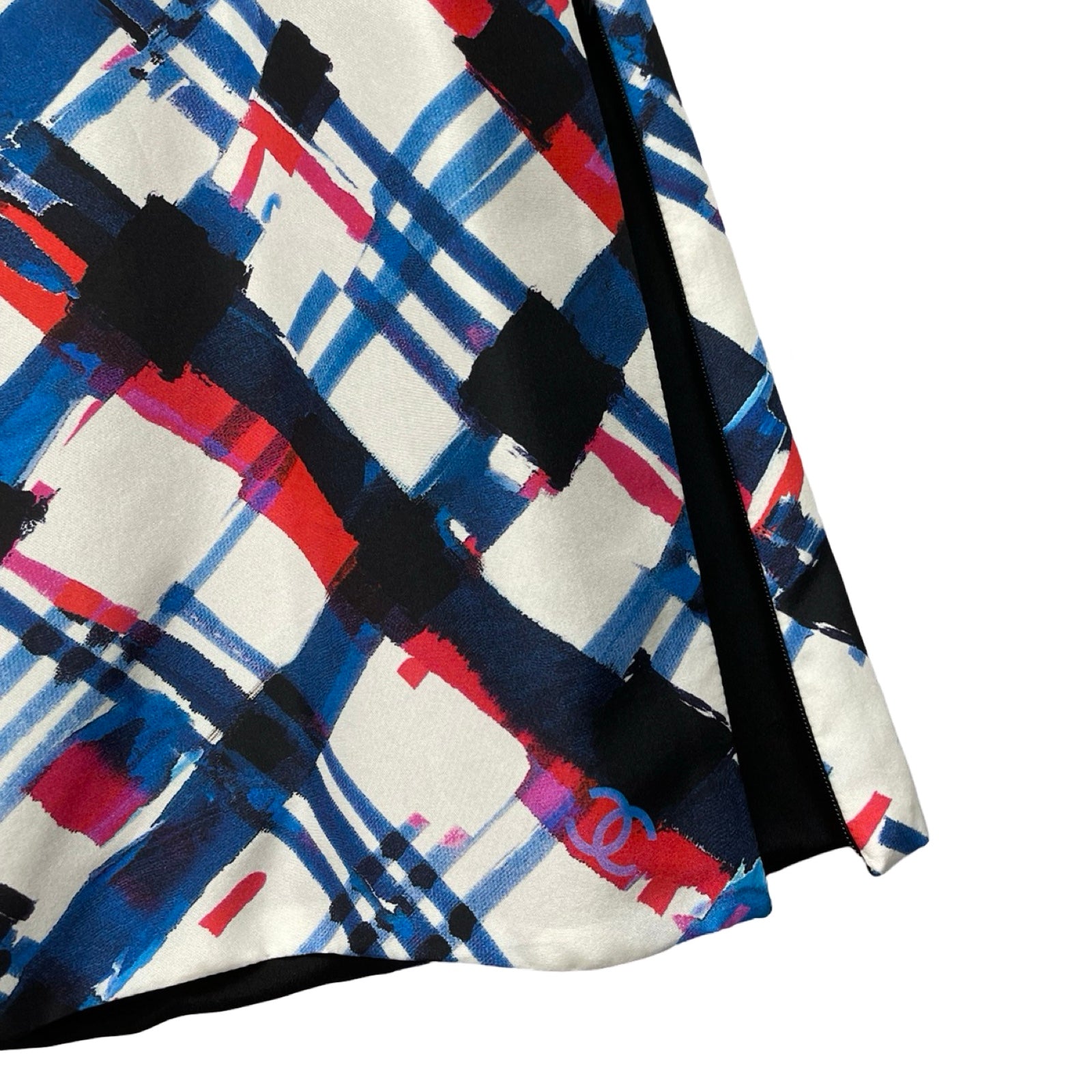 CHANEL Multicolor Print Silk Pants P53944V40354 MC071 Size 34