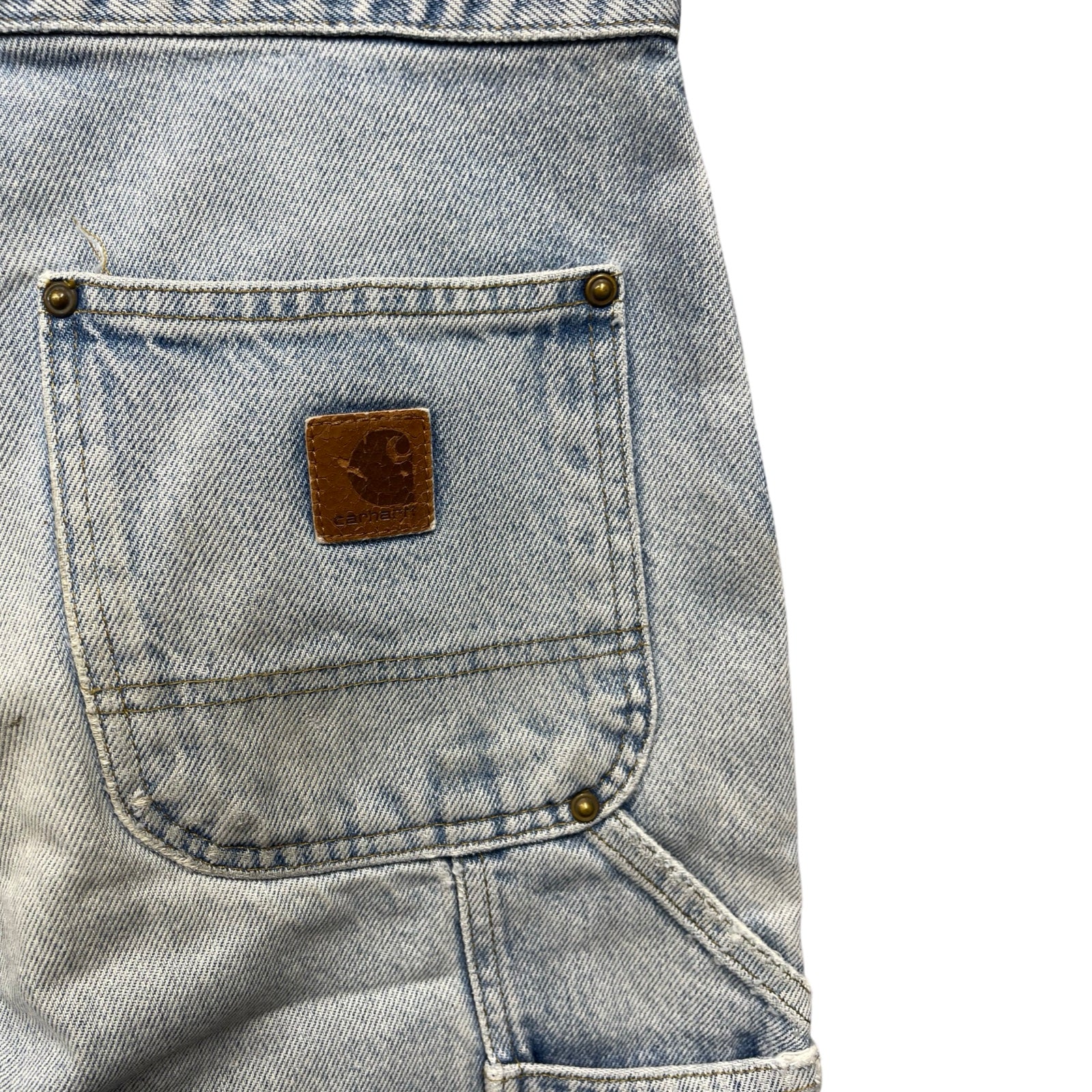 Carhartt Double Knee Denim Painter Pants Size 30×30