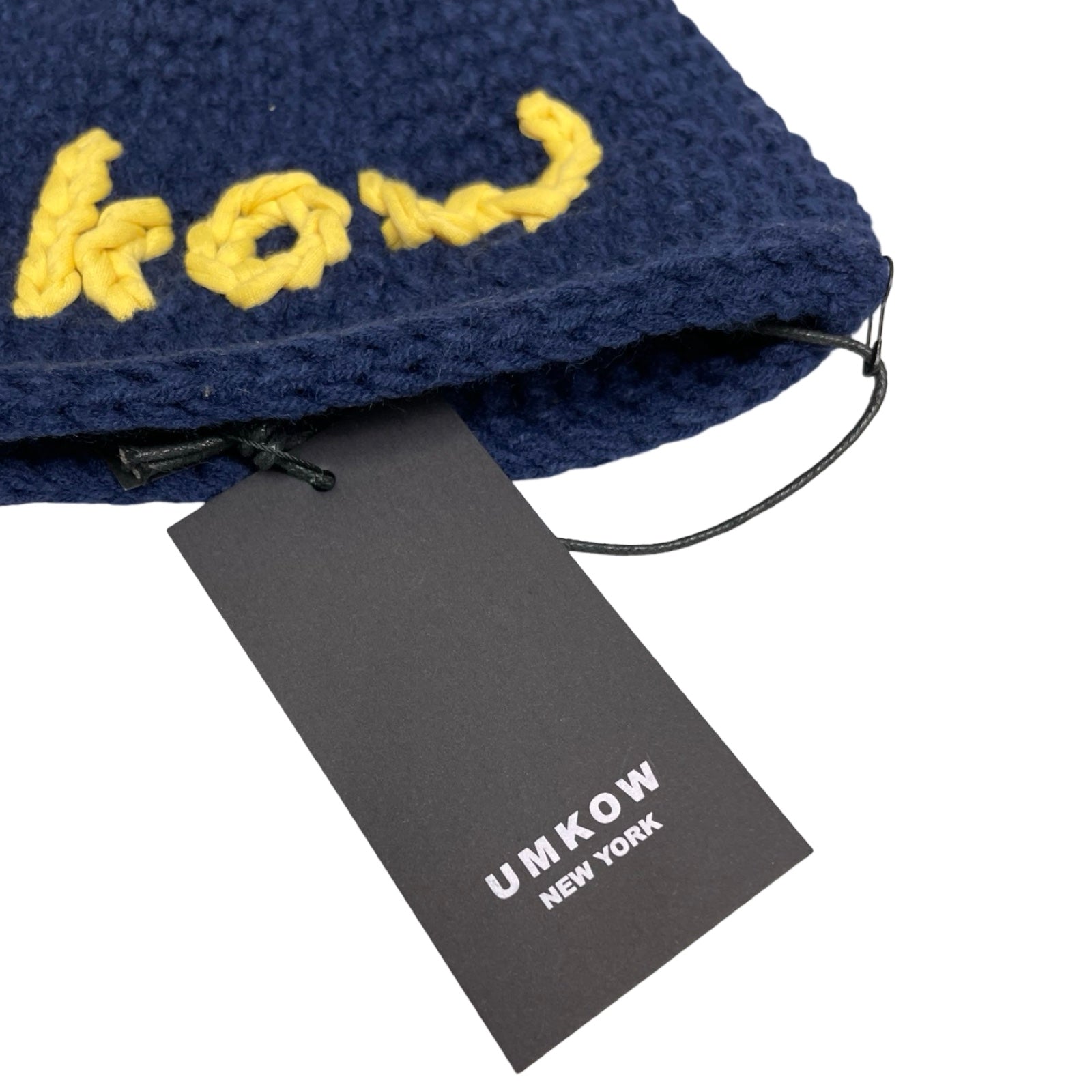 UMKOW 2024AW Hand-Crocheted Logo Beanie Size FREE