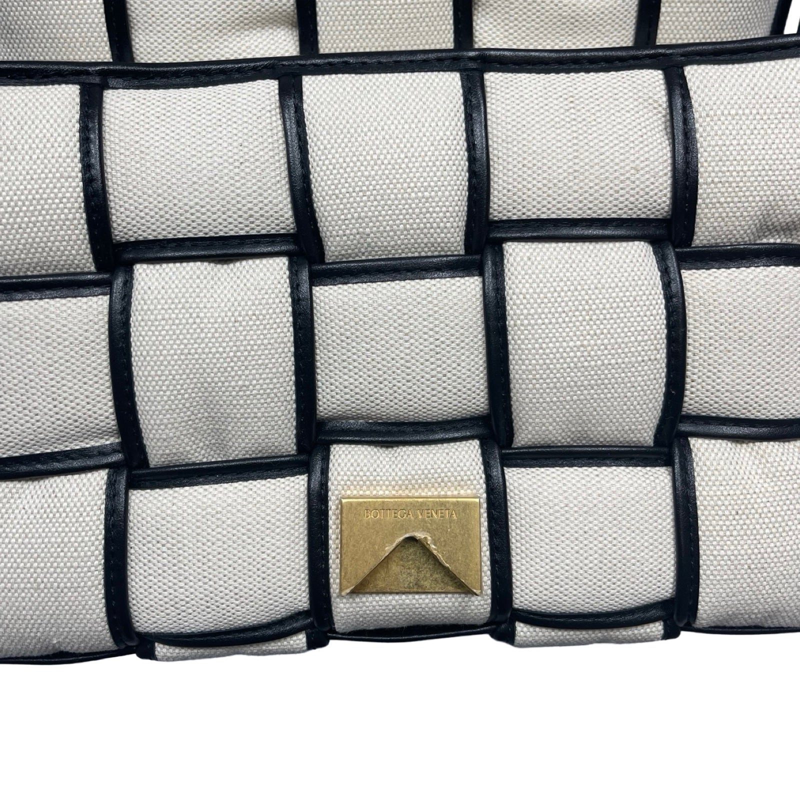 Bottega Veneta Padded Cassette Natural / Black 710210V2AJ19811