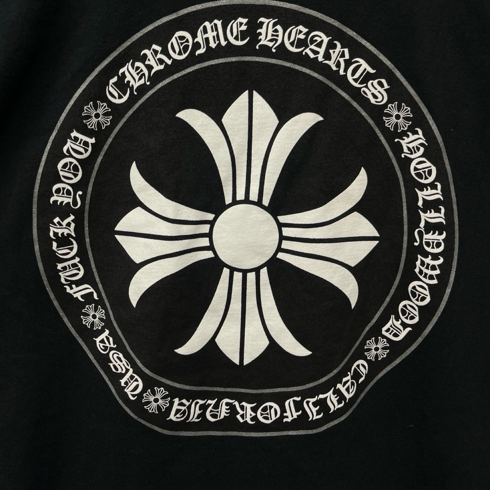 CHROME HEARTS Circle CH Plus Logo Tee Size L