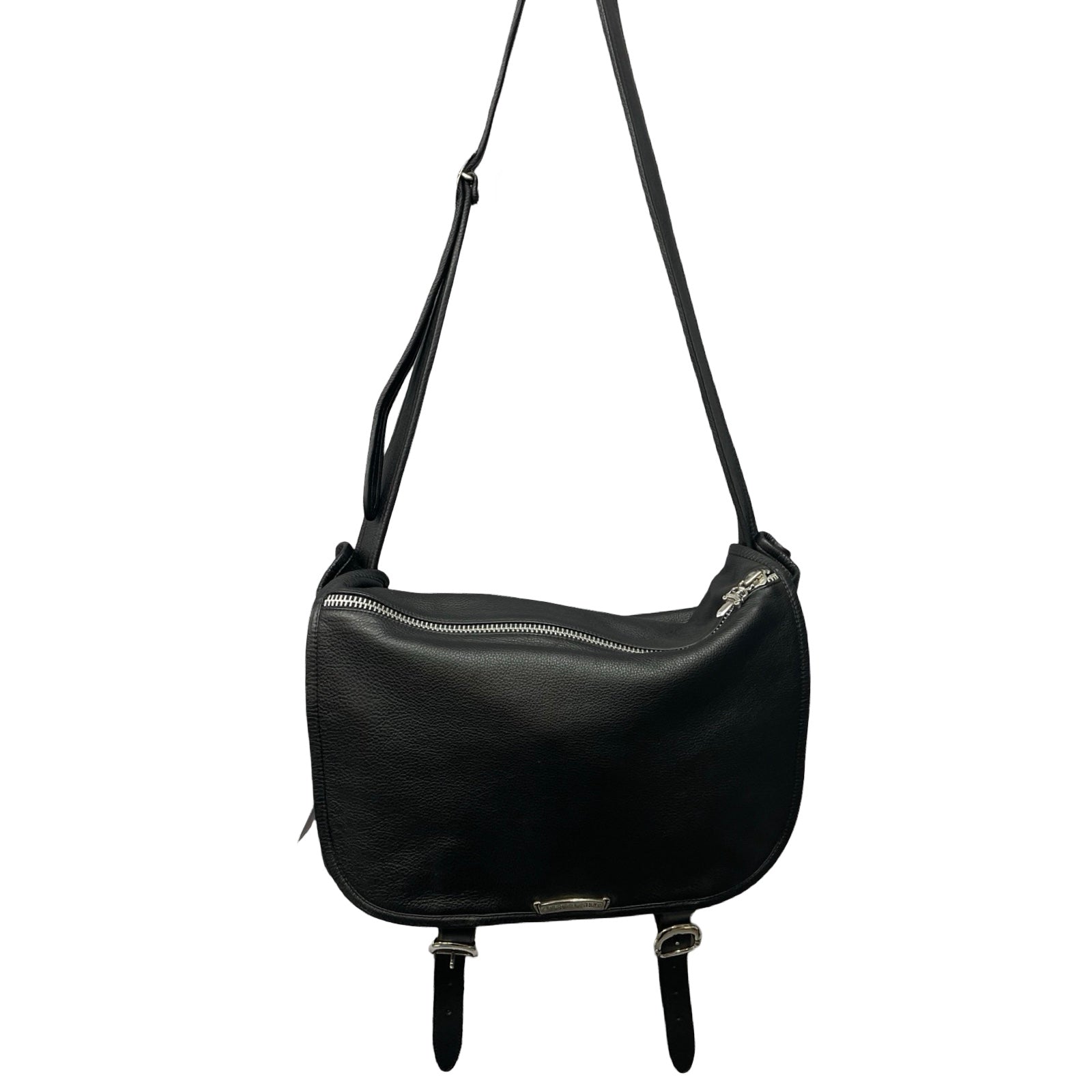 CHROME HEARTS Gunslinger Strap Leather Messenger Shoulder Bag