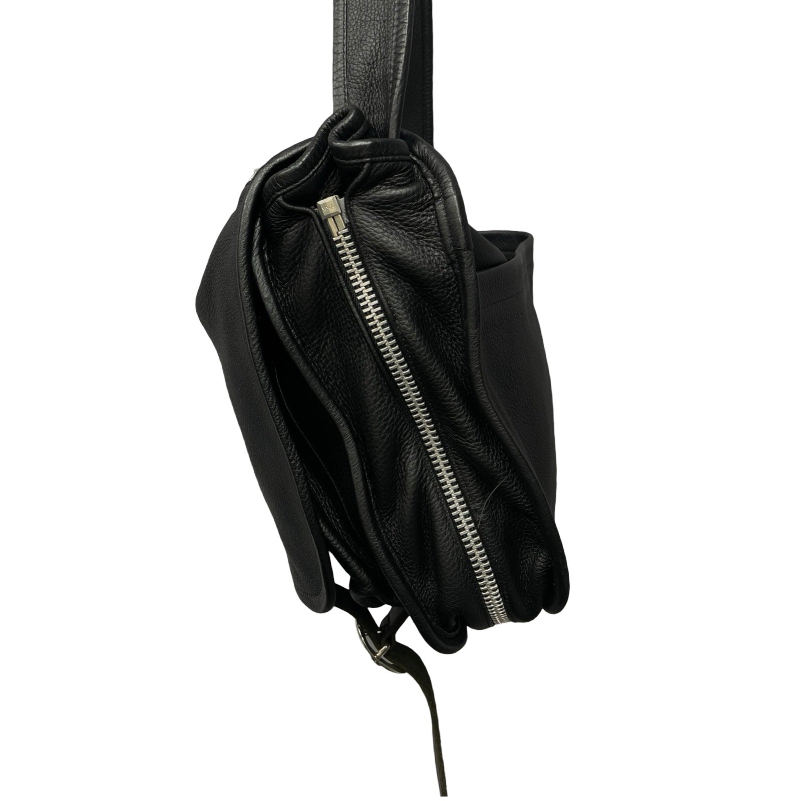 CHROME HEARTS Gunslinger Strap Leather Messenger Shoulder Bag