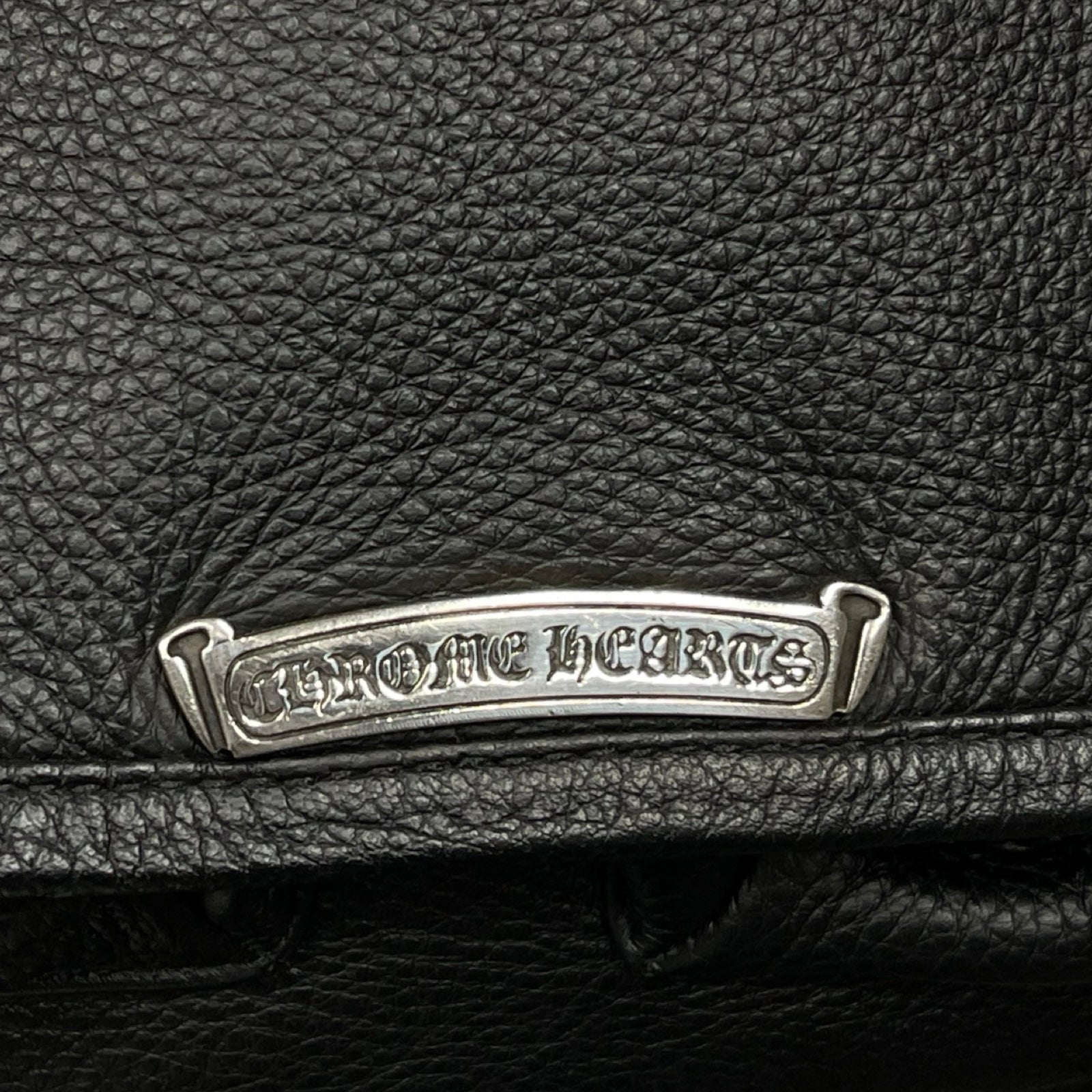 CHROME HEARTS Gunslinger Strap Leather Messenger Shoulder Bag