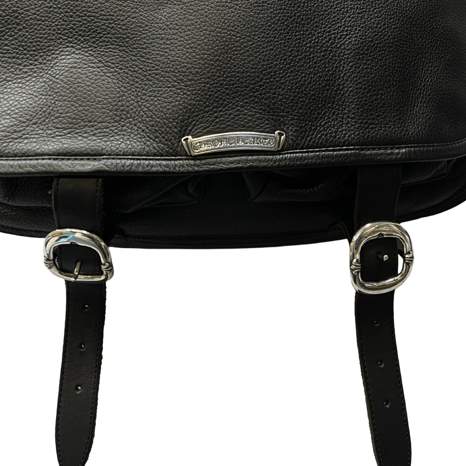 CHROME HEARTS Gunslinger Strap Leather Messenger Shoulder Bag