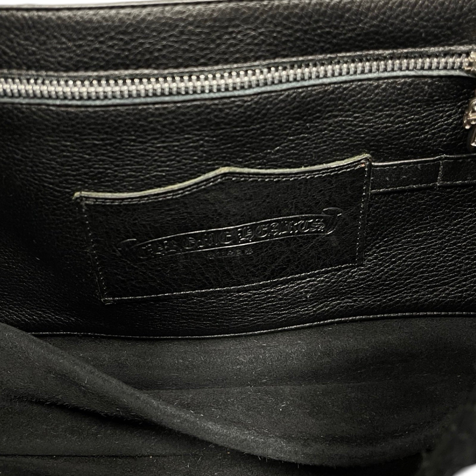 CHROME HEARTS Gunslinger Strap Leather Messenger Shoulder Bag