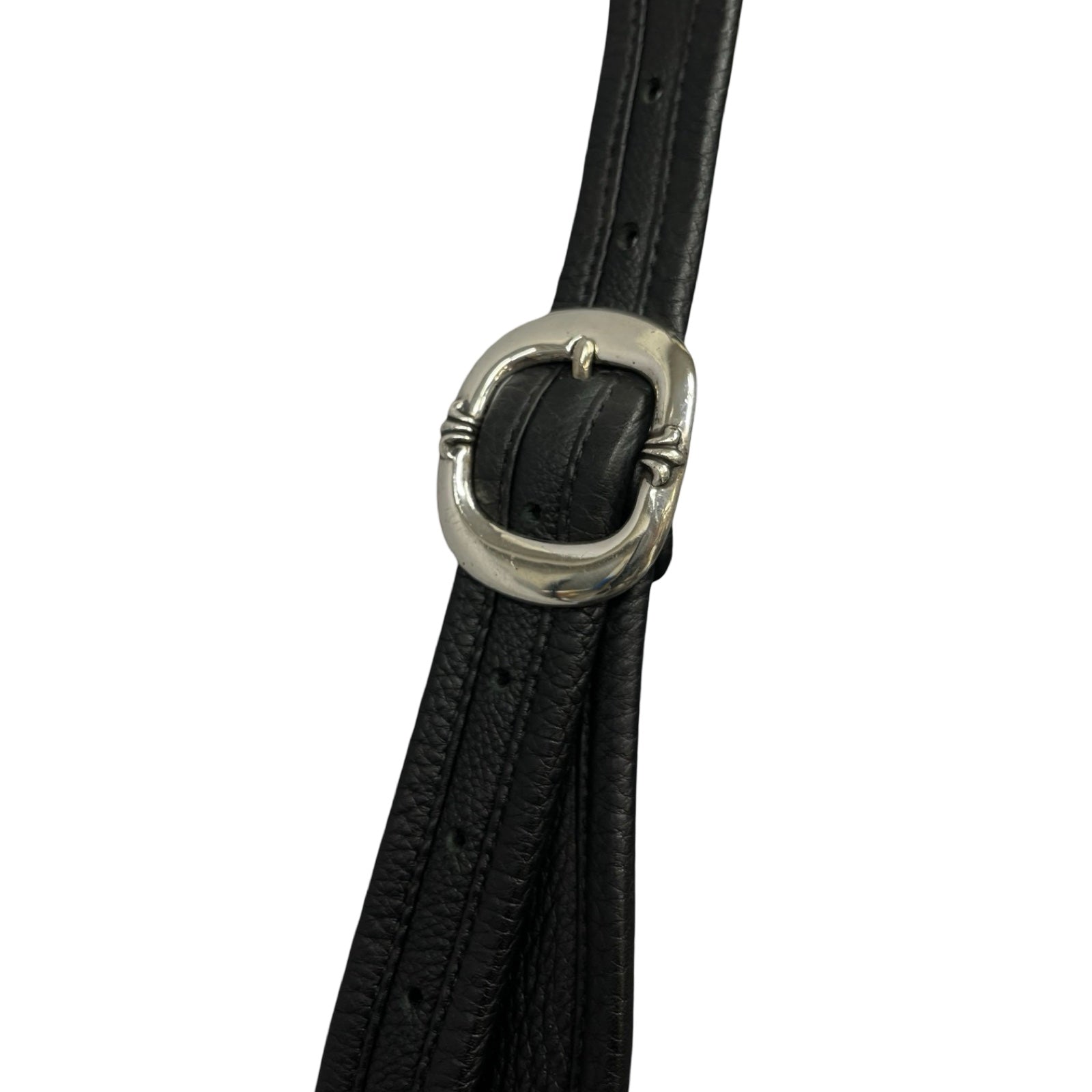 CHROME HEARTS Gunslinger Strap Leather Messenger Shoulder Bag