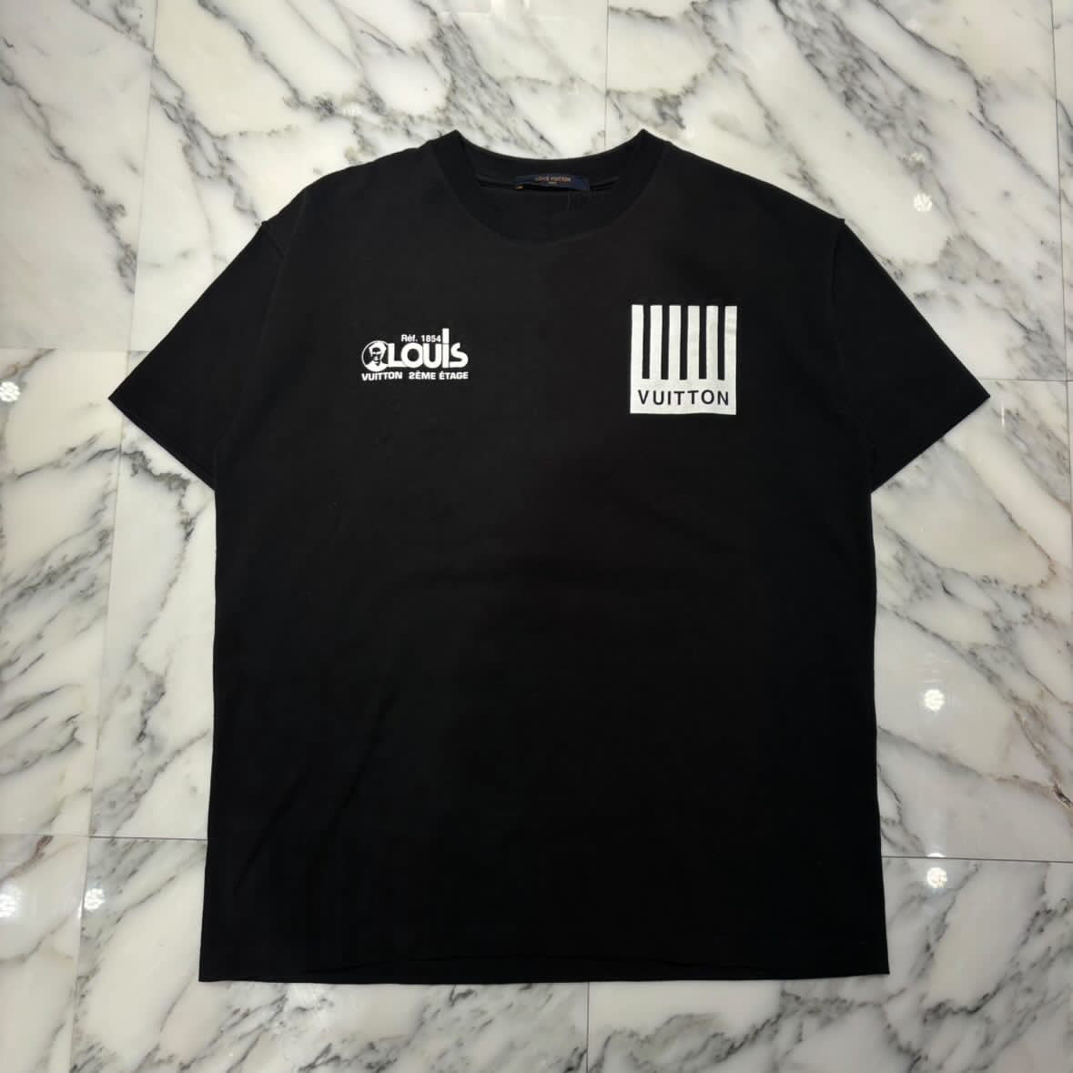 LOUIS VUITTON 2019AW Virgil Abloh Back Flower Print NPL Size M ルイヴィトン ヴァージルアブロー バックフラワープリントTシャツ サイズM