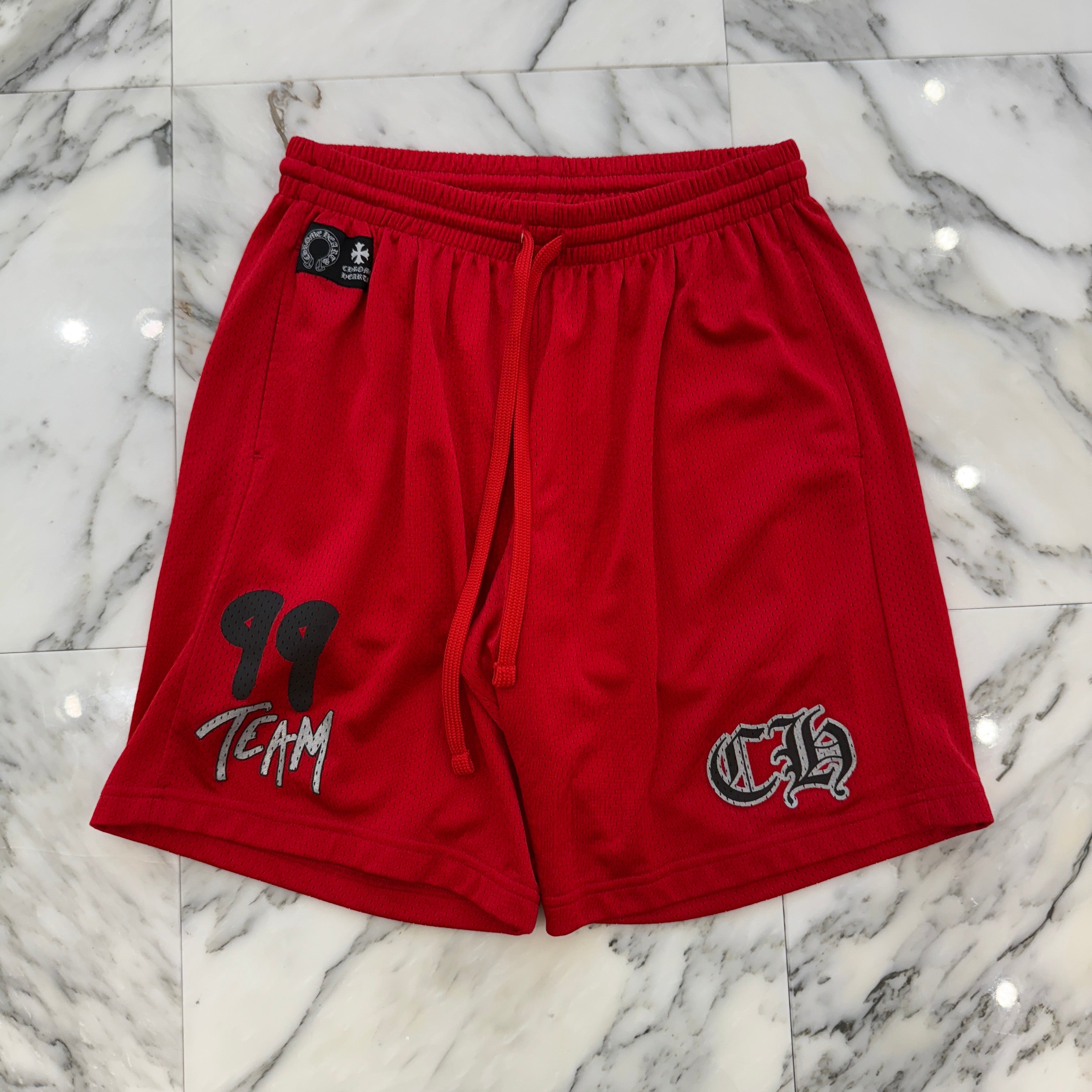 CHROME HEARTS × MATTY BOY "TEAM" Mesh Varsity Shorts Size L クロムハーツ × マッティボーイ チームメッシュバーシティ ショートパンツ サイズL